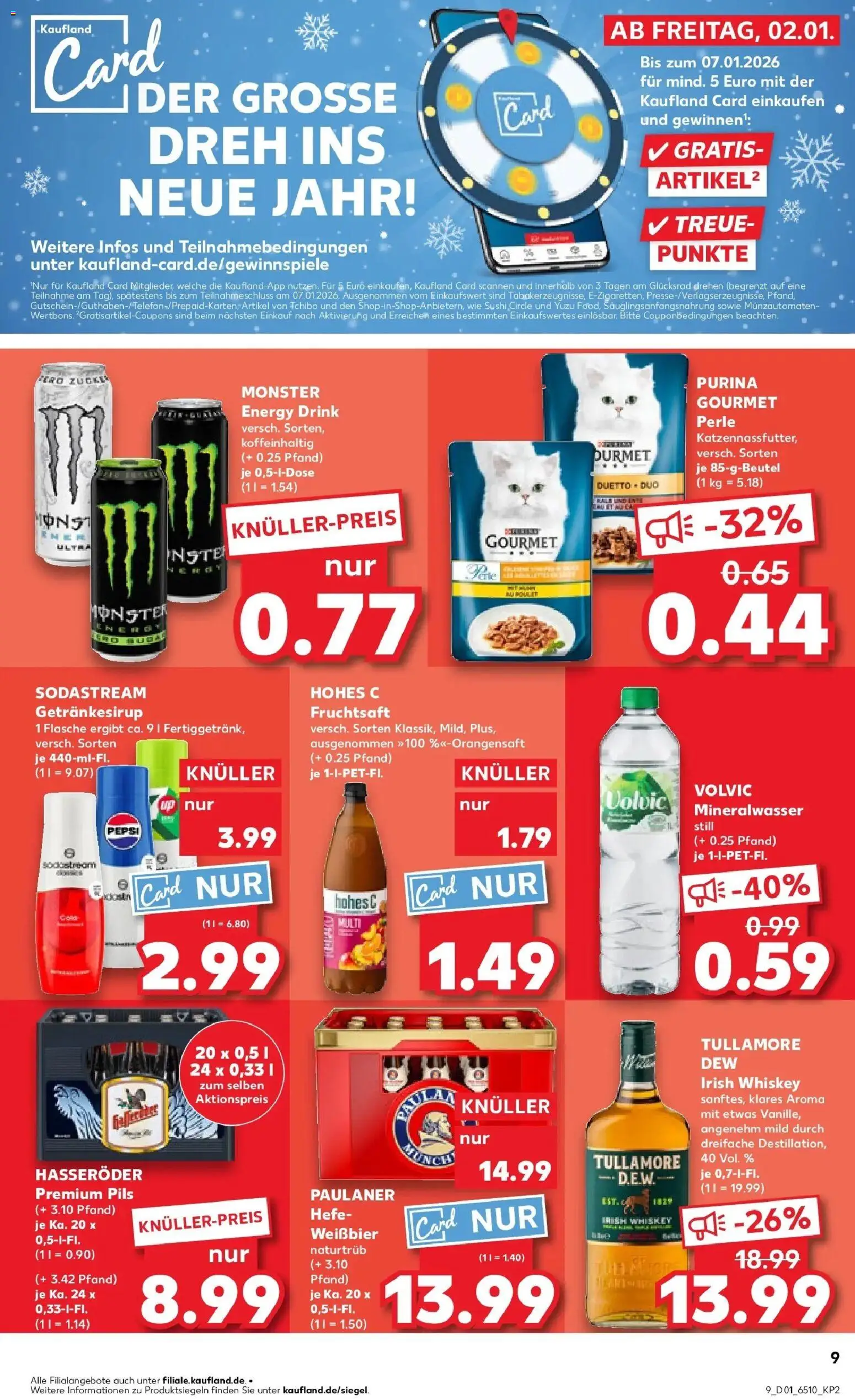 Kaufland prospekt Mayen	 – gültig ab 02.01.2026 | Seite: 9 | Produkte: Energy, Mineralwasser, Monster, Volvic