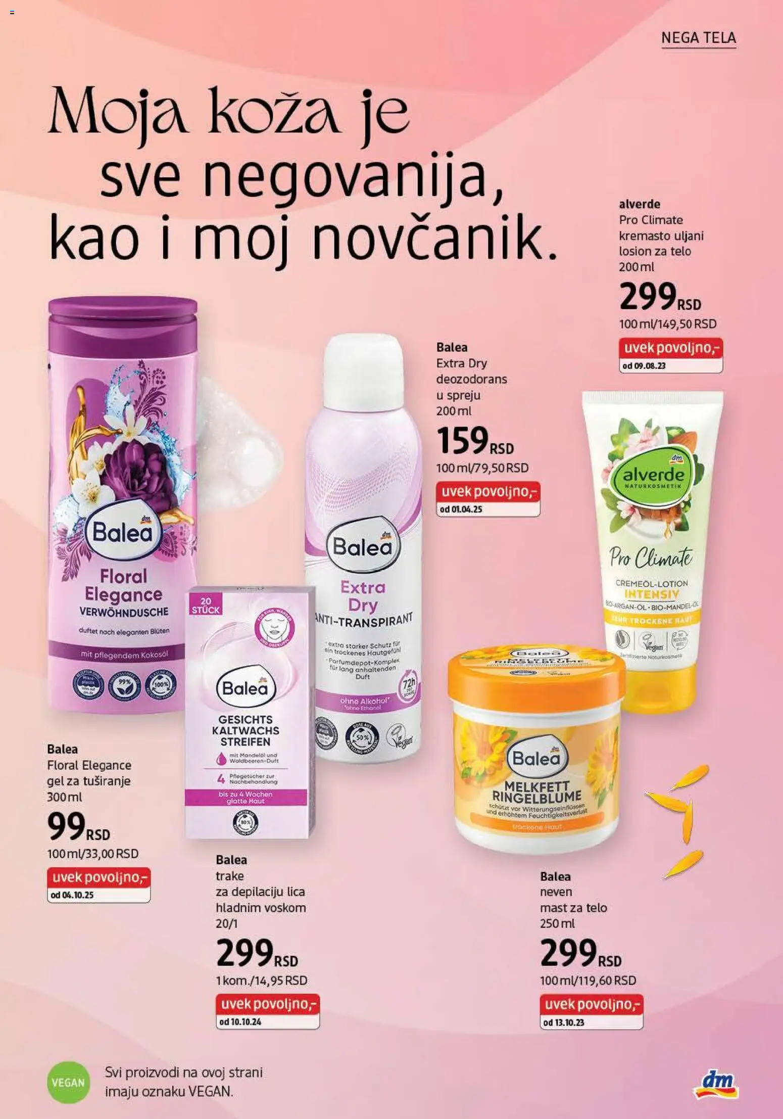 DM Drogerie katalog - važi od 01.01.2026 | Strana: 23 | Proizvode: Mast, Alkohol, Gel za tuširanje