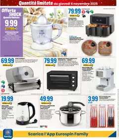 Anteprima del volantino Volantino Eurospin	 valido a partire dal 06.11.2025 | Pagina: 14 | Prodotti: Forno, Friggitrice, Pentola a pressione, Forno elettrico