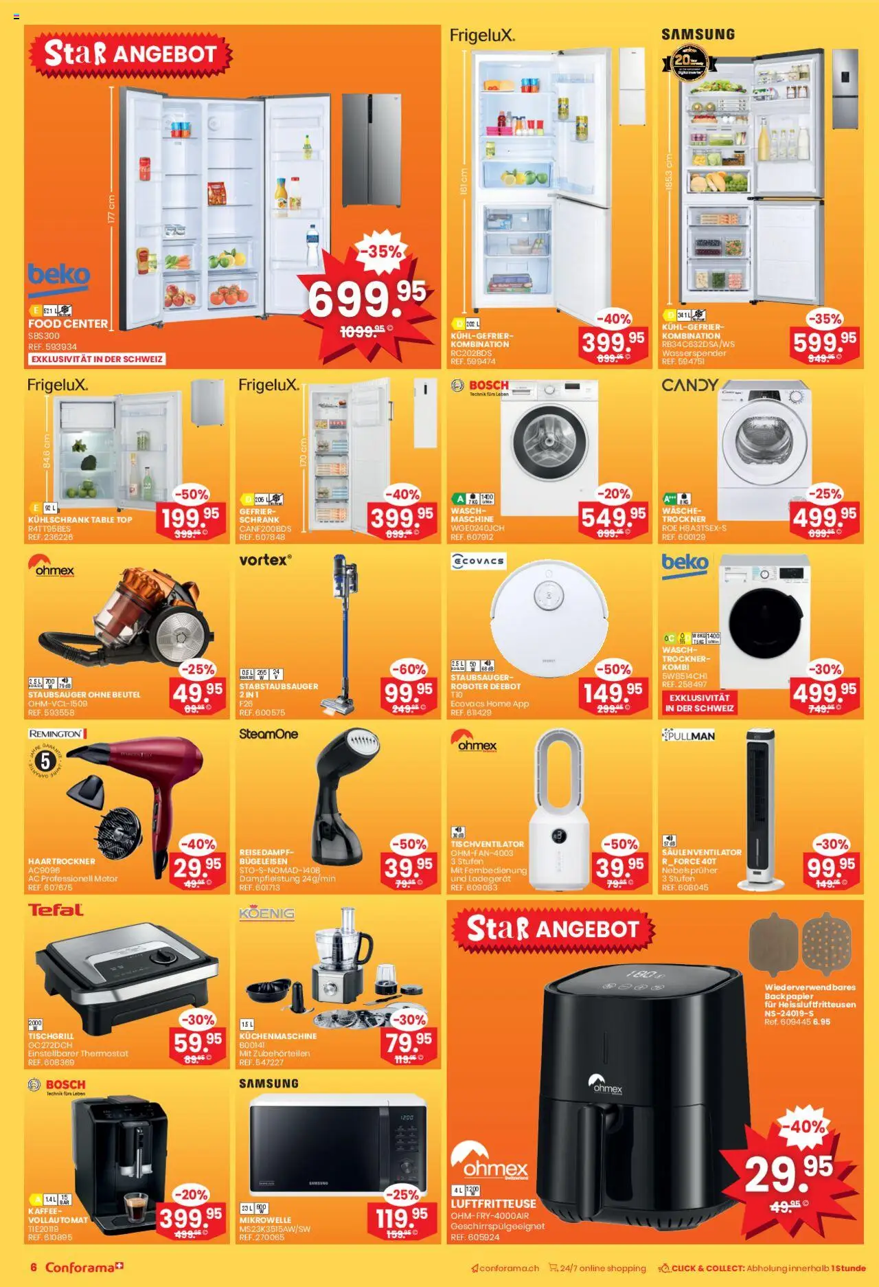 Conforama Aktionen ab 18.06.2025 | Seite: 6 | Produkte: Schrank, Ladegerät, Kühlschrank, Bosch