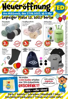 TEDi - TEDi Neueröffnung in Berlin gültig ab dem 25.08.2025