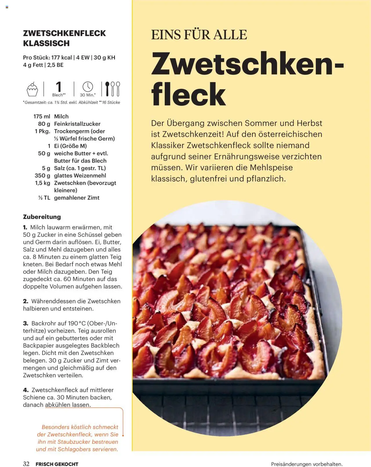 Billa Frisch Gekocht gültig ab 01.09.2025 | Seite: 30 | Produkte: Salz, Zucker, Milch, Butter