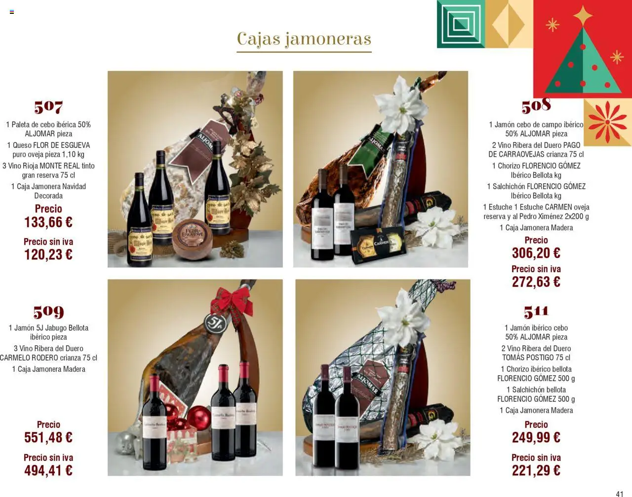 Froiz Catálogo Lotes y Cestas │ válido desde el 16.10.2025 | Página: 41 | Productos: Queso, Jamón ibérico, Jamón, Caja