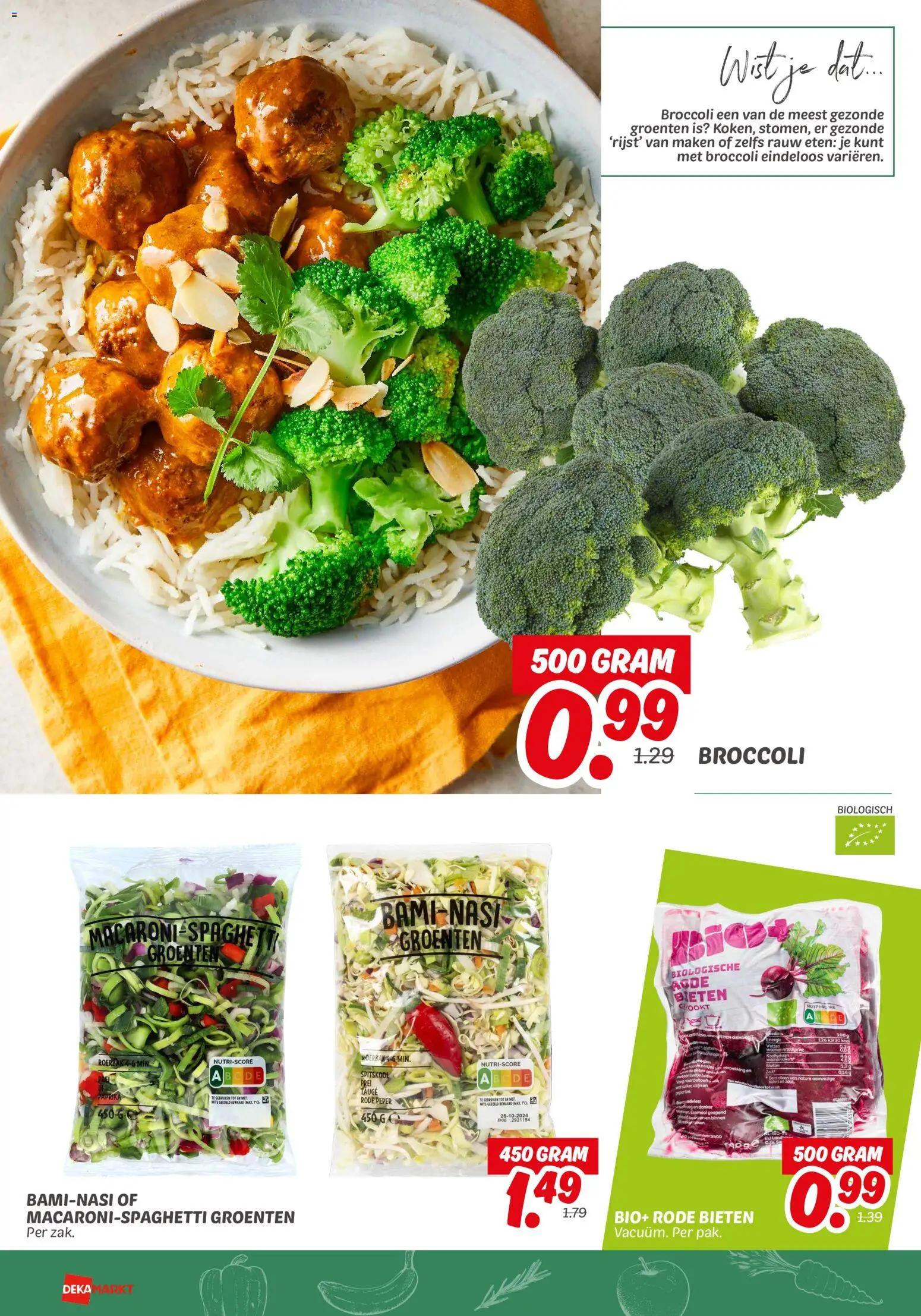 {H1} | Pagina: 2 | Producten: Broccoli, Macaroni, Kész piskótalap, Peper