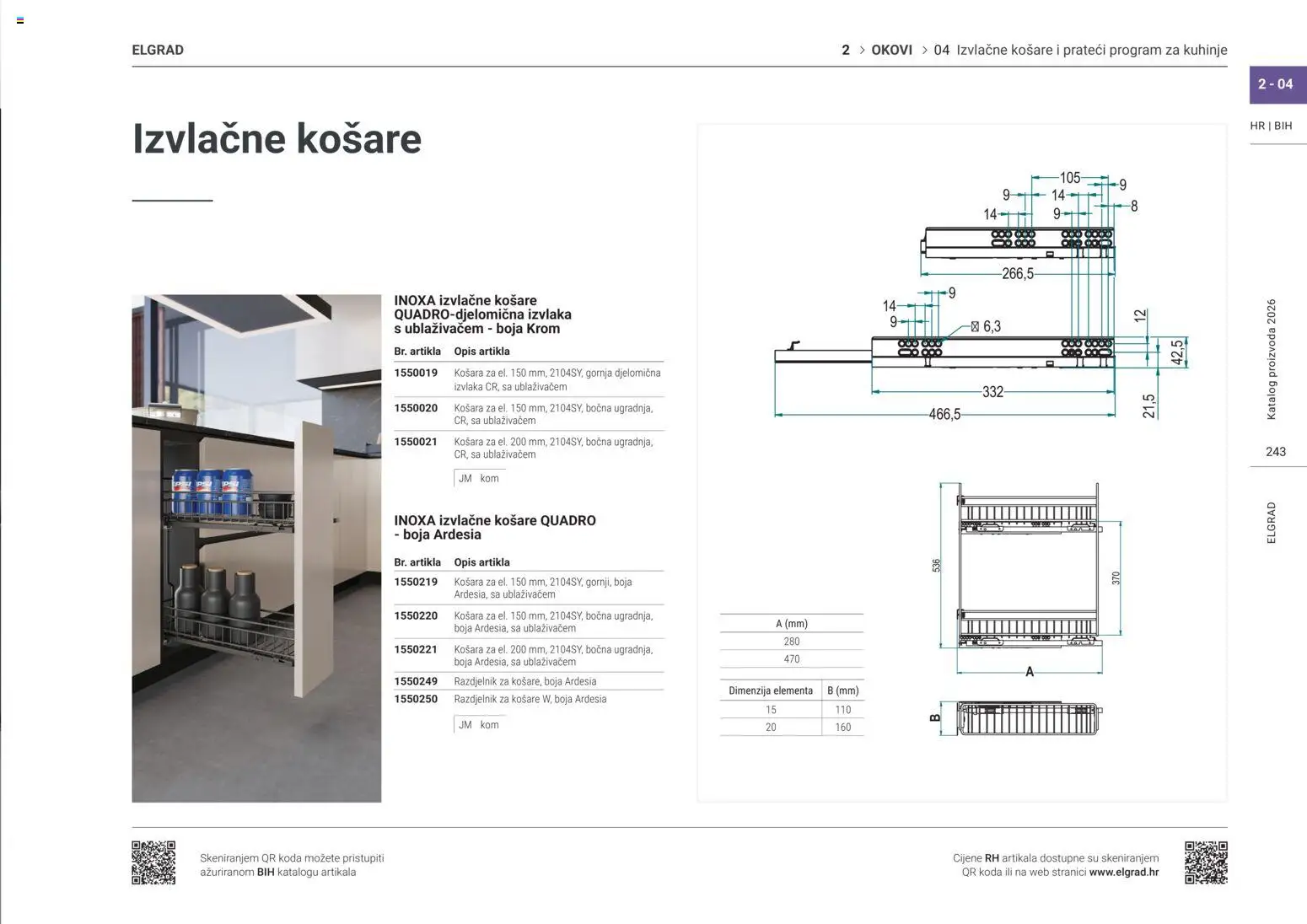 Elgrad katalog | vrijedi od 02.04.2026 | Stranica: 2 | Proizvodi: Košara, Košare