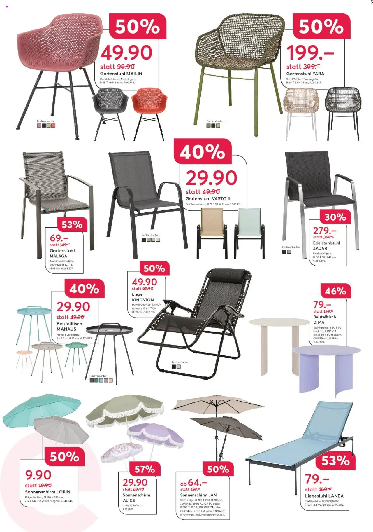 Livique Sale ab 20.06.2025 | Seite: 3 | Produkte: Liegestuhl, Liege, Beistelltisch