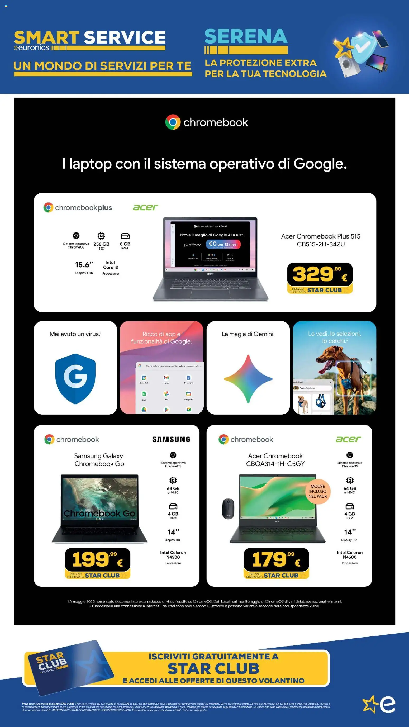 Volantino Euronics del 13.11.2025 | Pagina: 8 | Prodotti: Samsung Galaxy, Tè, Laptop, Samsung