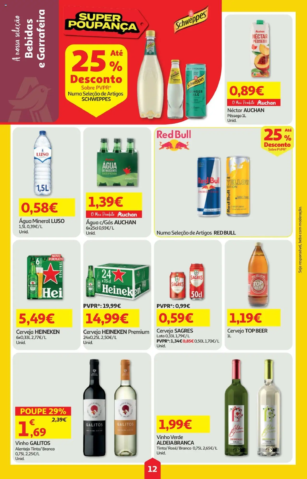 Minipreço folheto │ válido de 07.08.2025 | Página: 13 | Produtos: Top, Vinho, Cerveja, Água mineral