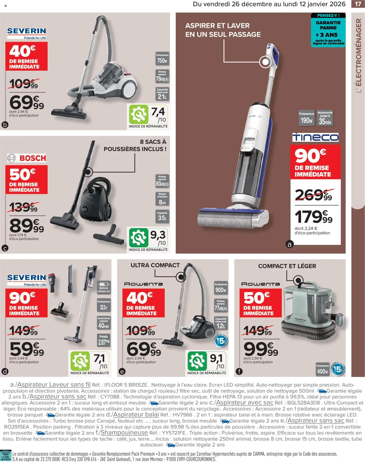 {H1} | Page: 19 | Produits: Poids, Aspirateur balai, Radiateur, Batterie