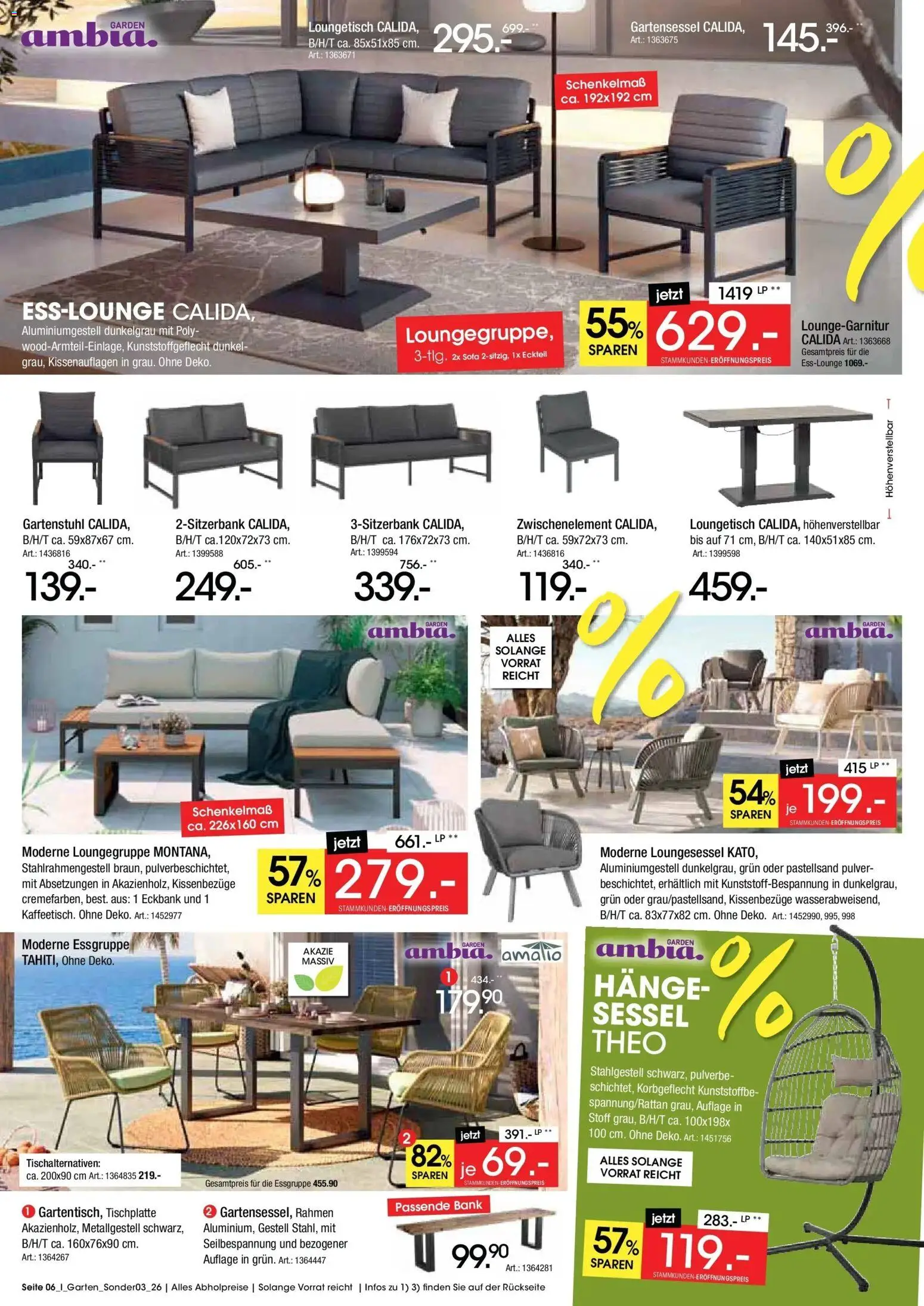 Zurbrüggen Eröffnungs-Preise – gültig ab 27.04.2026 | Seite: 6 | Produkte: Eckbank, Essgruppe, Sofa, Sessel