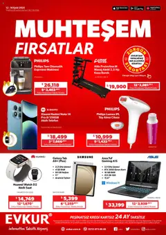 12.09.2025 tarihinden itibaren geçerli olan Evkur kataloğu önizlemesi
