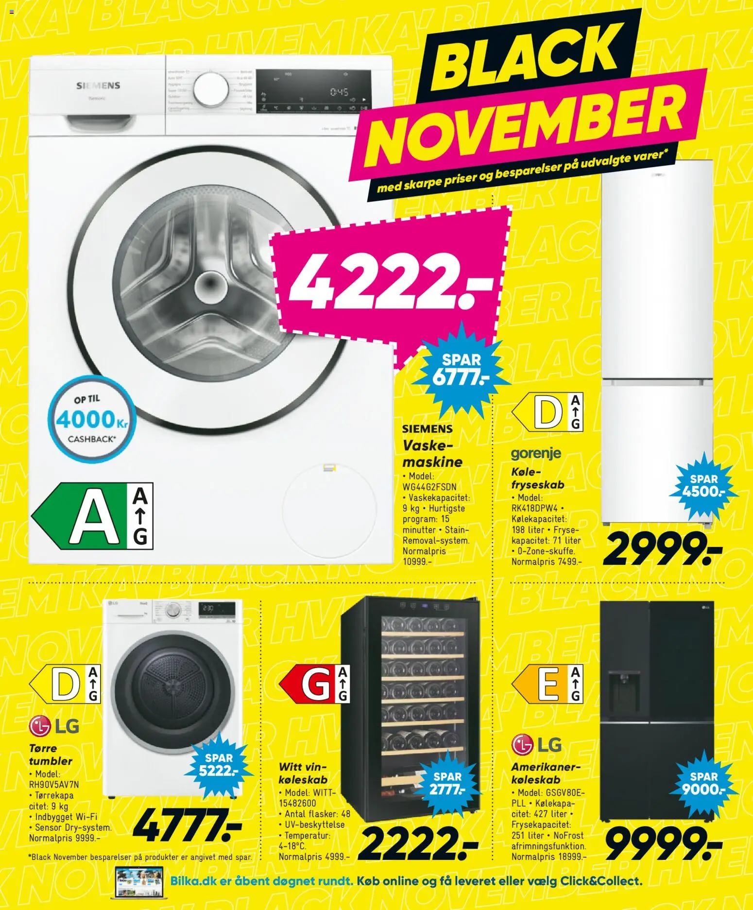 Bilka tilbudsavis – gyldig fra 21.11.2025 | Side: 42 | Produkter: Vin, Køleskab