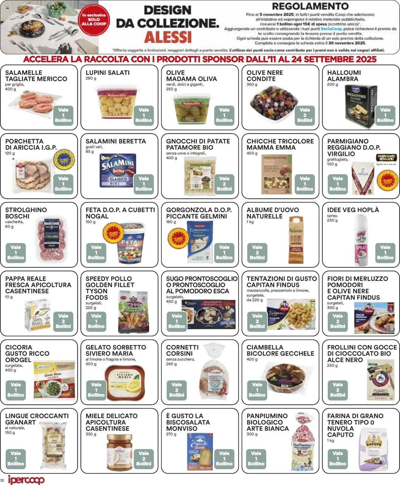 Volantino Ipercoop del 11.09.2025 | Pagina: 32 | Prodotti: Porchetta, Patate, Feta, Sugo