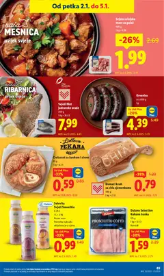 Dulano Selection Kuhana šunka, 125 g, Narezak - Pregled kataloga iz trgovine Lidl, vrijedi od 27.12.2025 | Stranica: 65