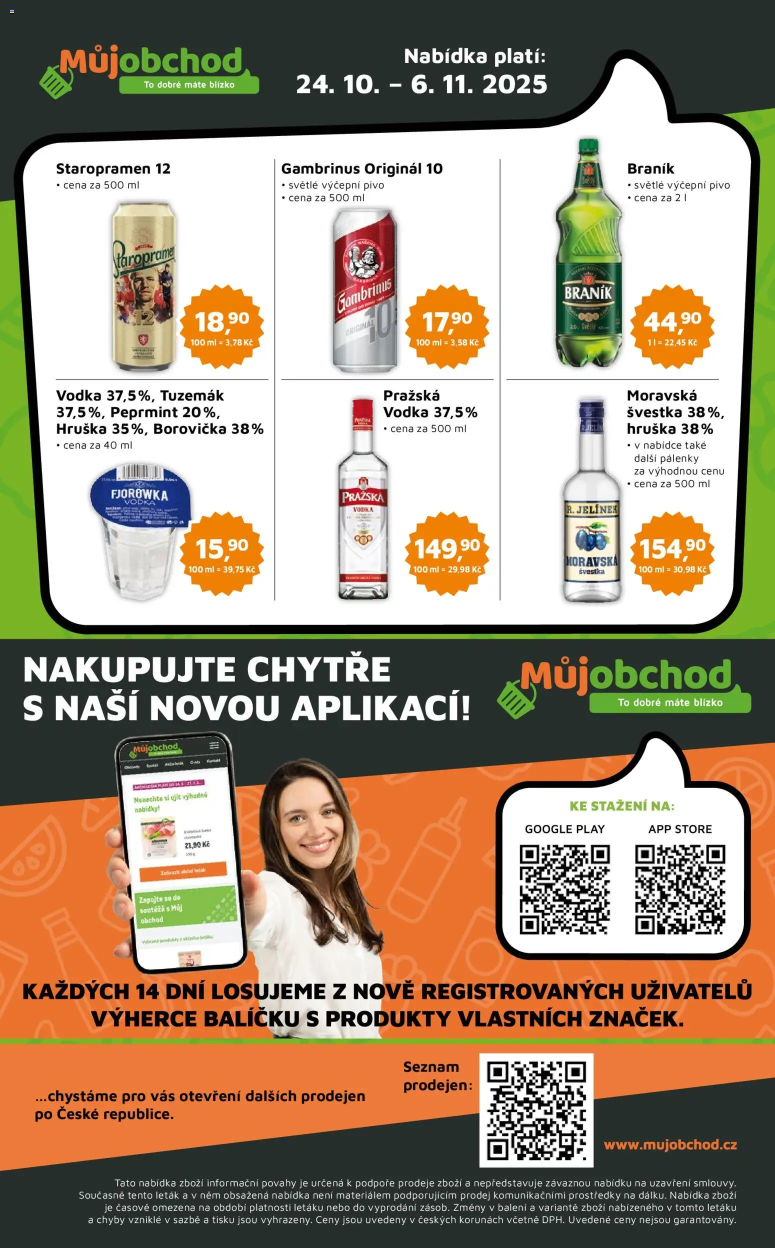 Můj obchod leták - Brand od 24.10.2025 | Strana: 4 | Produkty: Staropramen 12, Tuzemák, Pražská vodka, Gambrinus