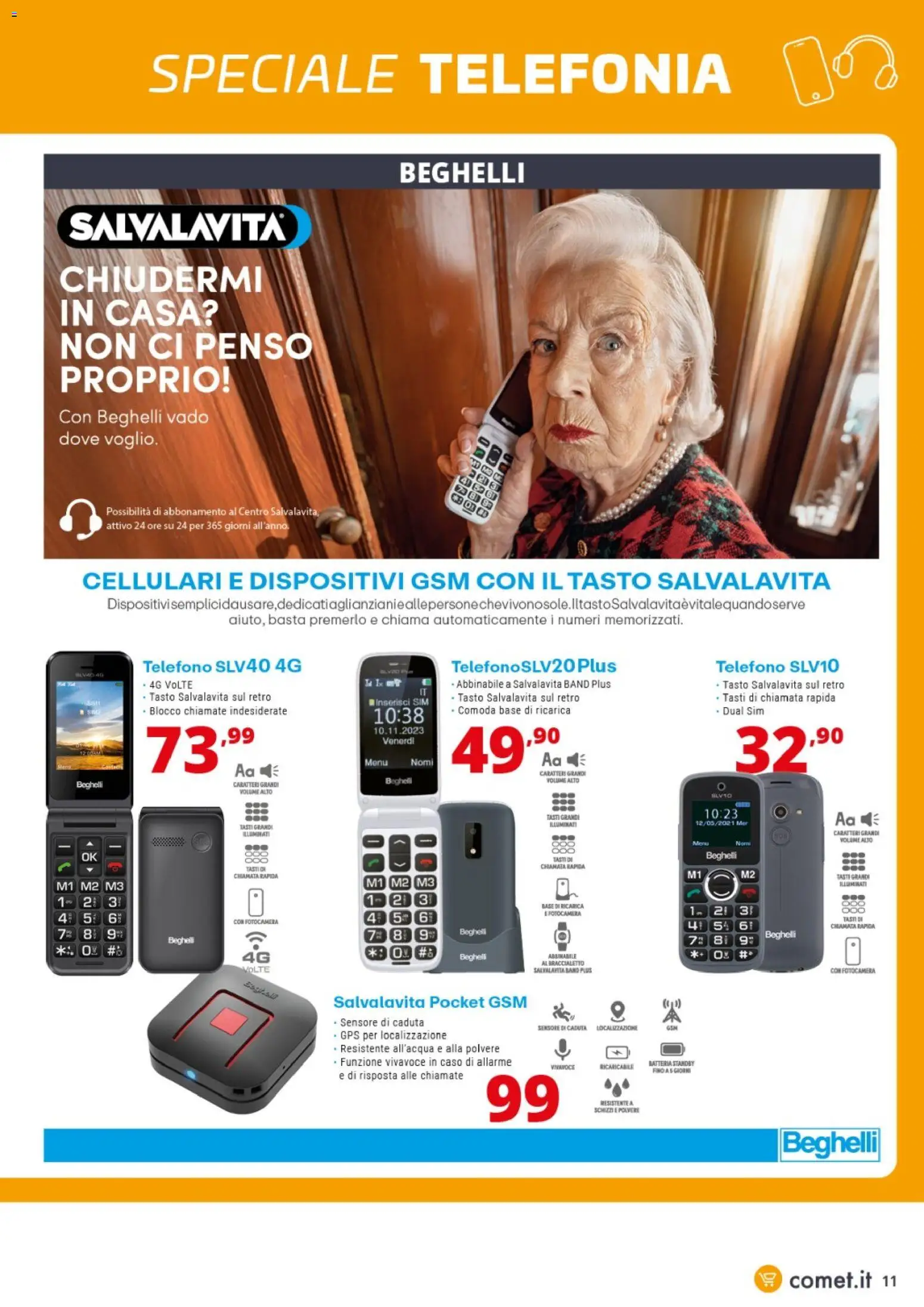 Volantino Comet del 06.03.2026 | Pagina: 11 | Prodotti: Telefono, Fotocamera, Batteria