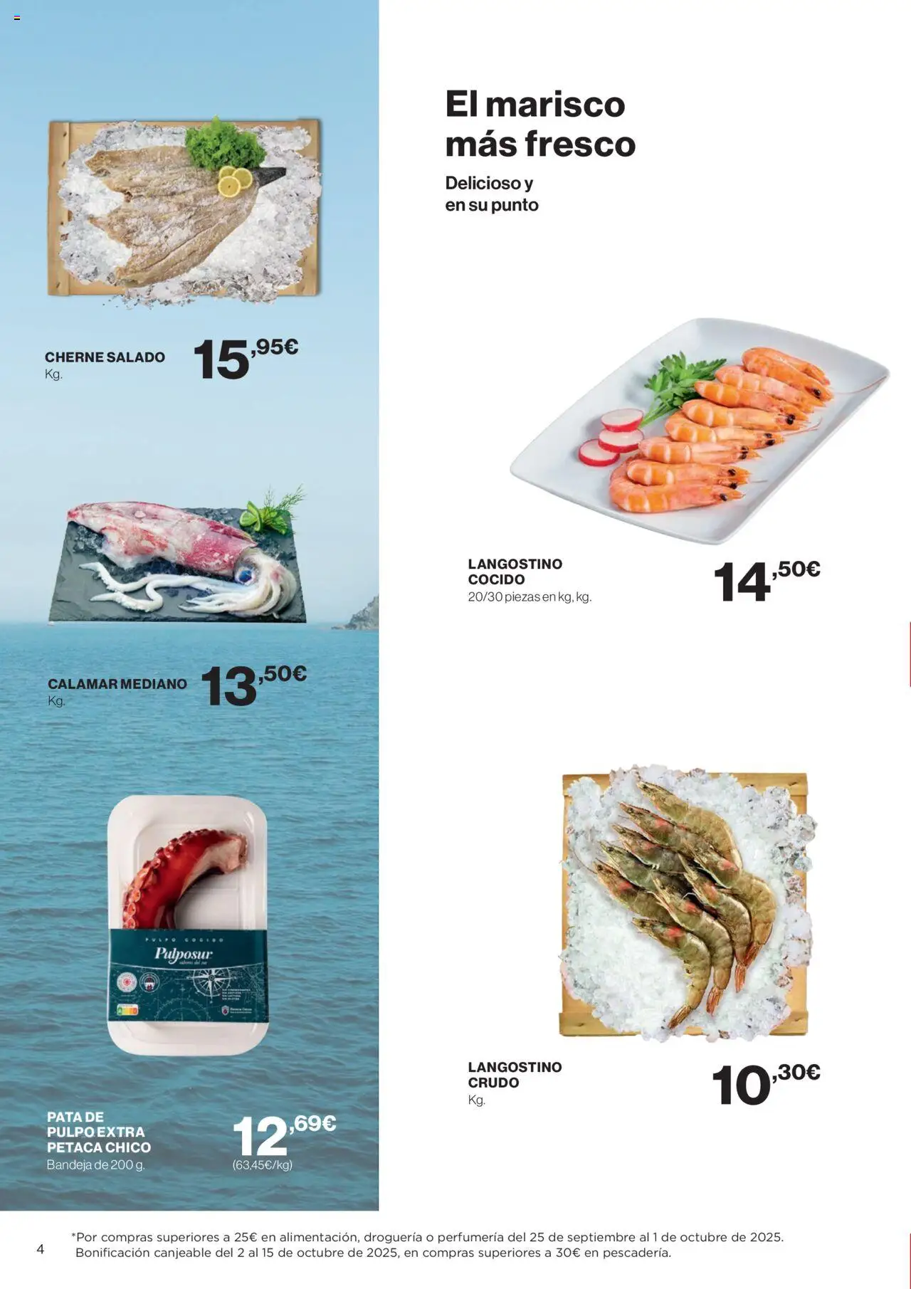 Supercor Canarias │ válido desde el 25.09.2025 | Página: 4 | Productos: Bandeja, Langostino
