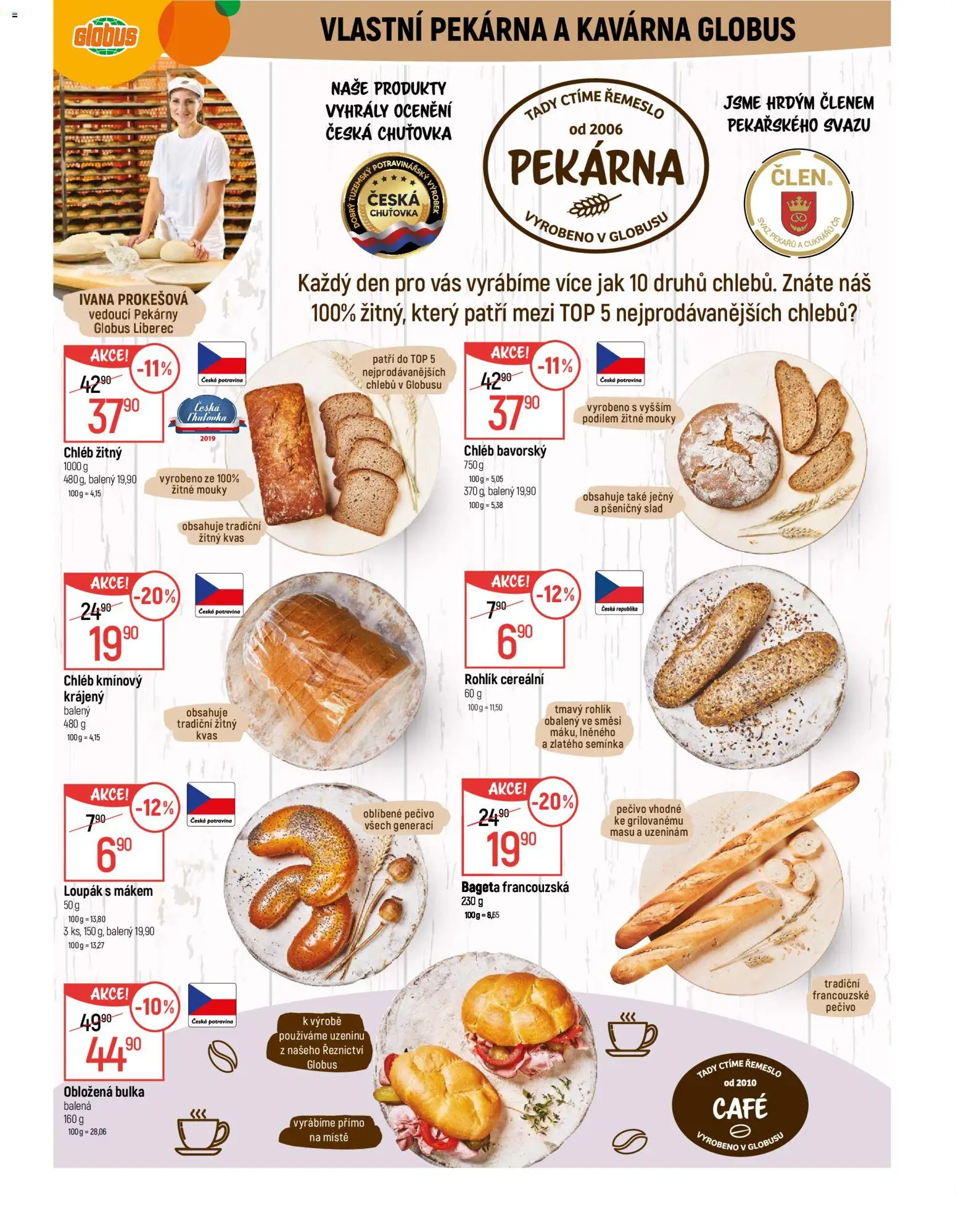 Globus leták - Liberec od 04.02.2026 | Strana: 7 | Produkty: Žitný chléb, Pekárna, Semínka, Bageta