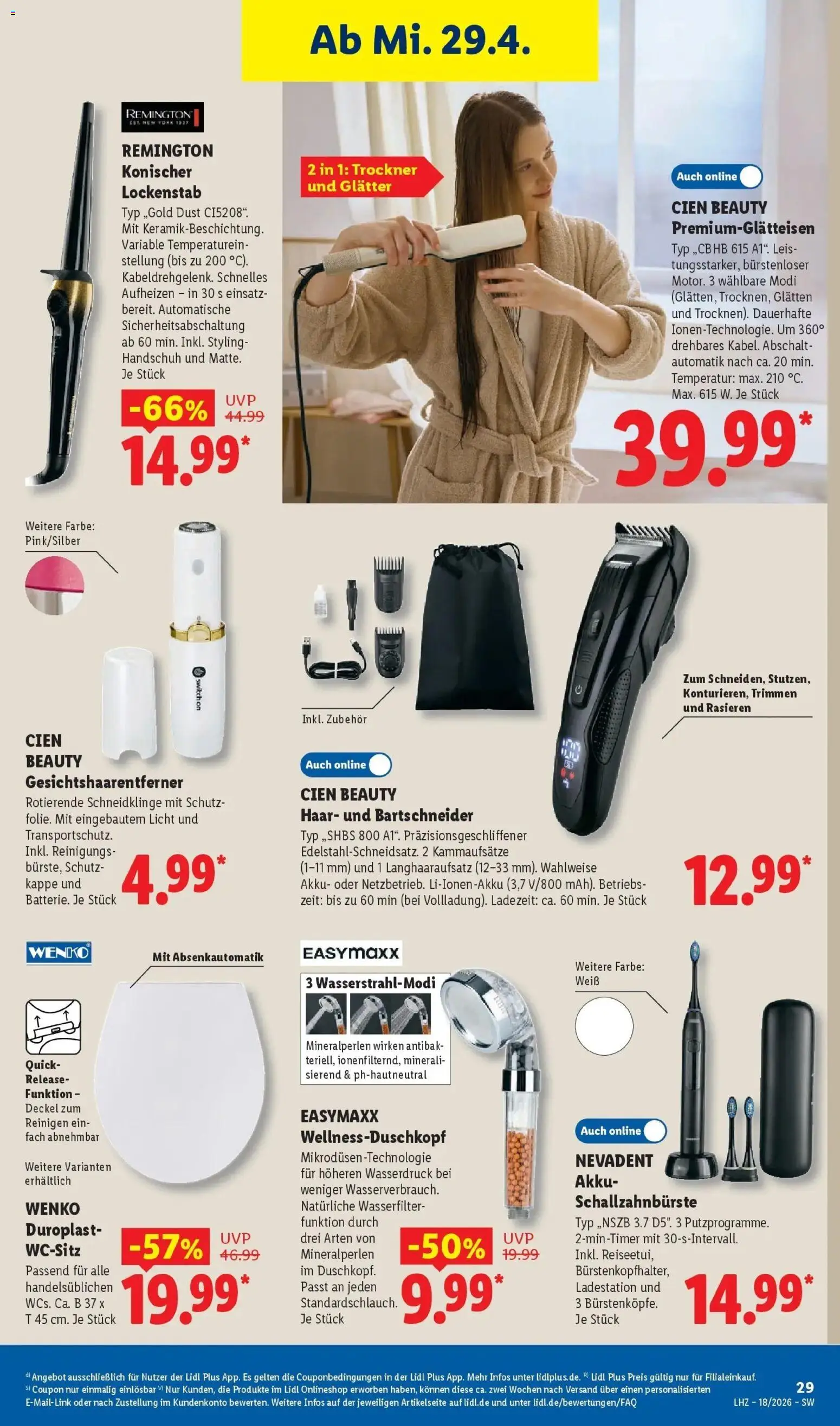 Lidl Německo leták od 27.04.2026 | Strana: 49 | Produkty: Cien, Switch On