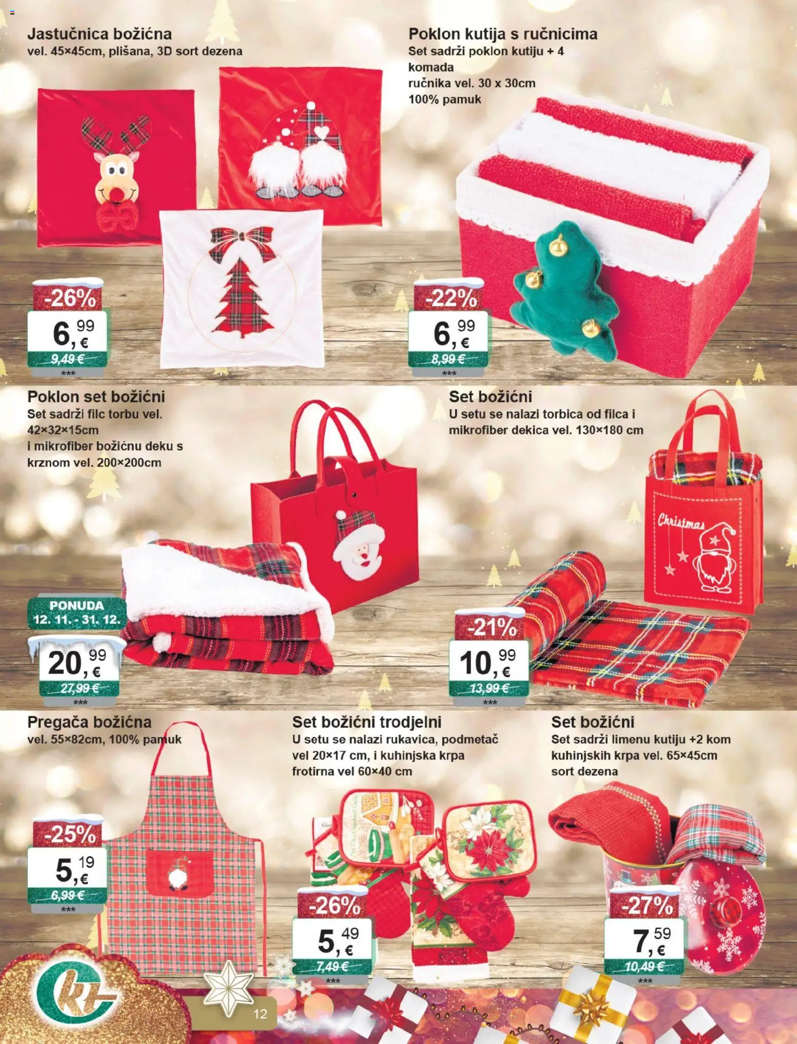KTC katalog | vrijedi od 26.11.2025 | Stranica: 12 | Proizvodi: Kutija, Krpa, Jastučnica, Torbica