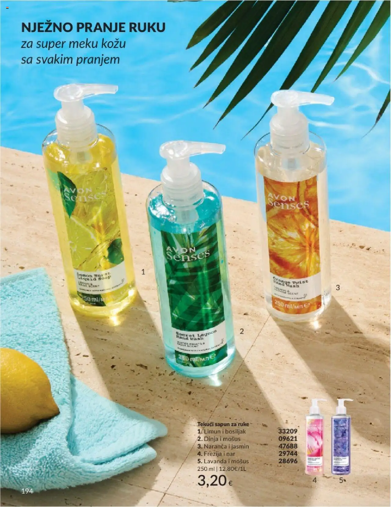 Avon katalog | vrijedi od 31.05.2025 | Stranica: 194 | Proizvodi: Sapun, Limun, Bosiljak, Dinja