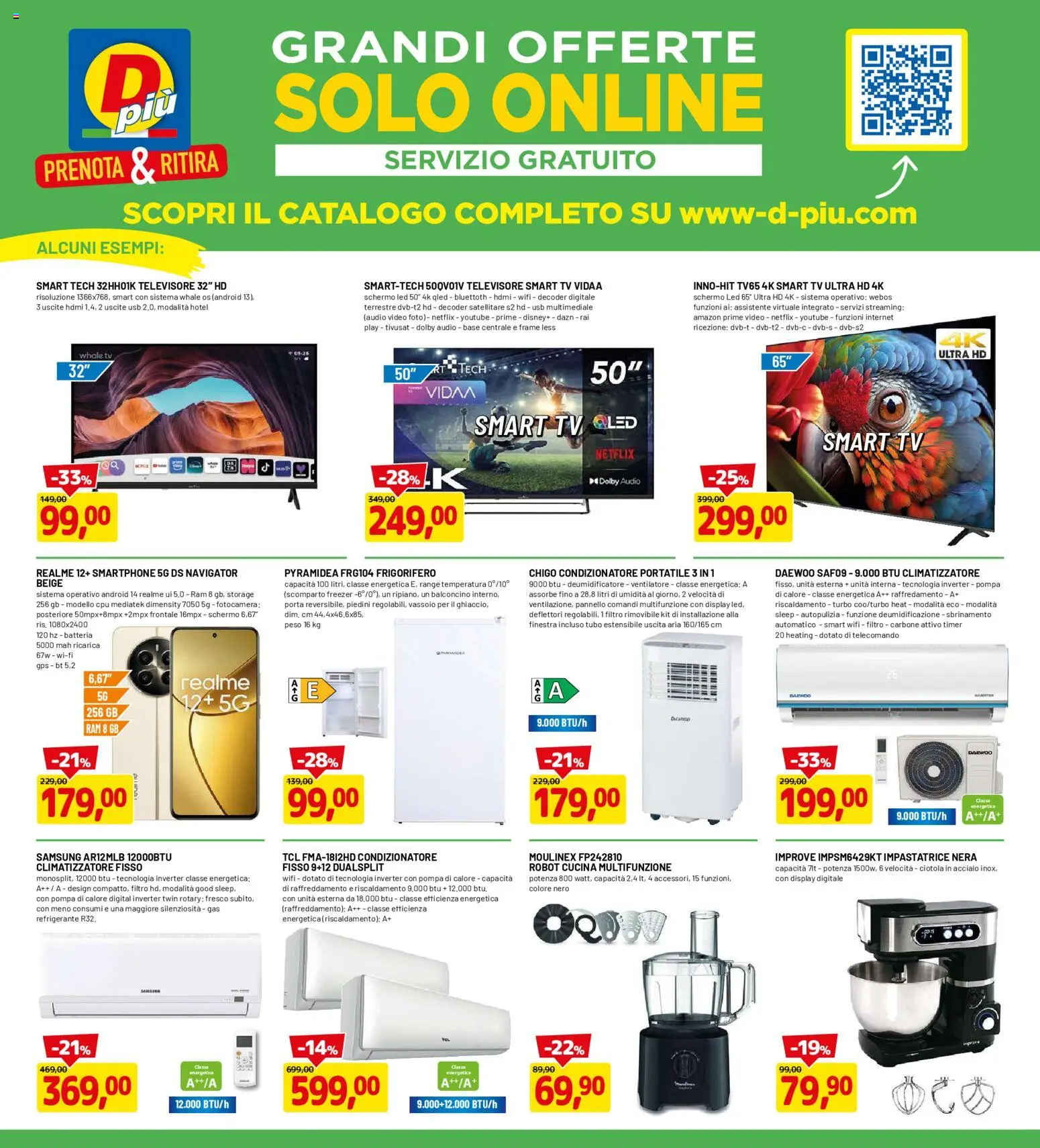 Volantino D Più del 05.03.2026 | Pagina: 18 | Prodotti: Freezer, Fotocamera, Condizionatore, Batteria