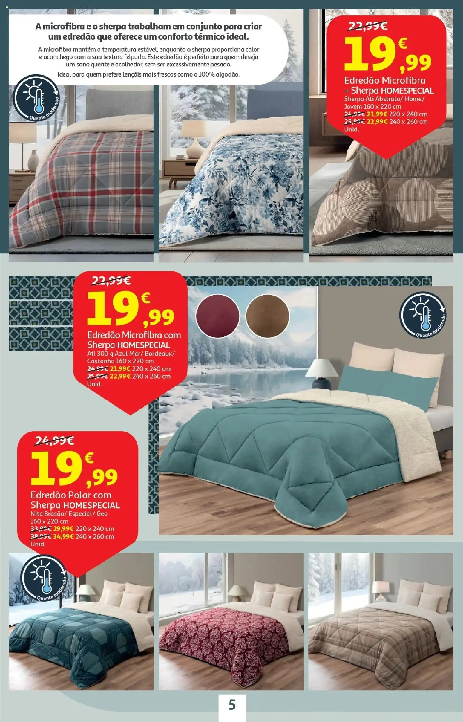 Auchan - O bem-estar começa em casa! │ válido de 26.12.2025 | Página: 5 | Produtos: Lençóis