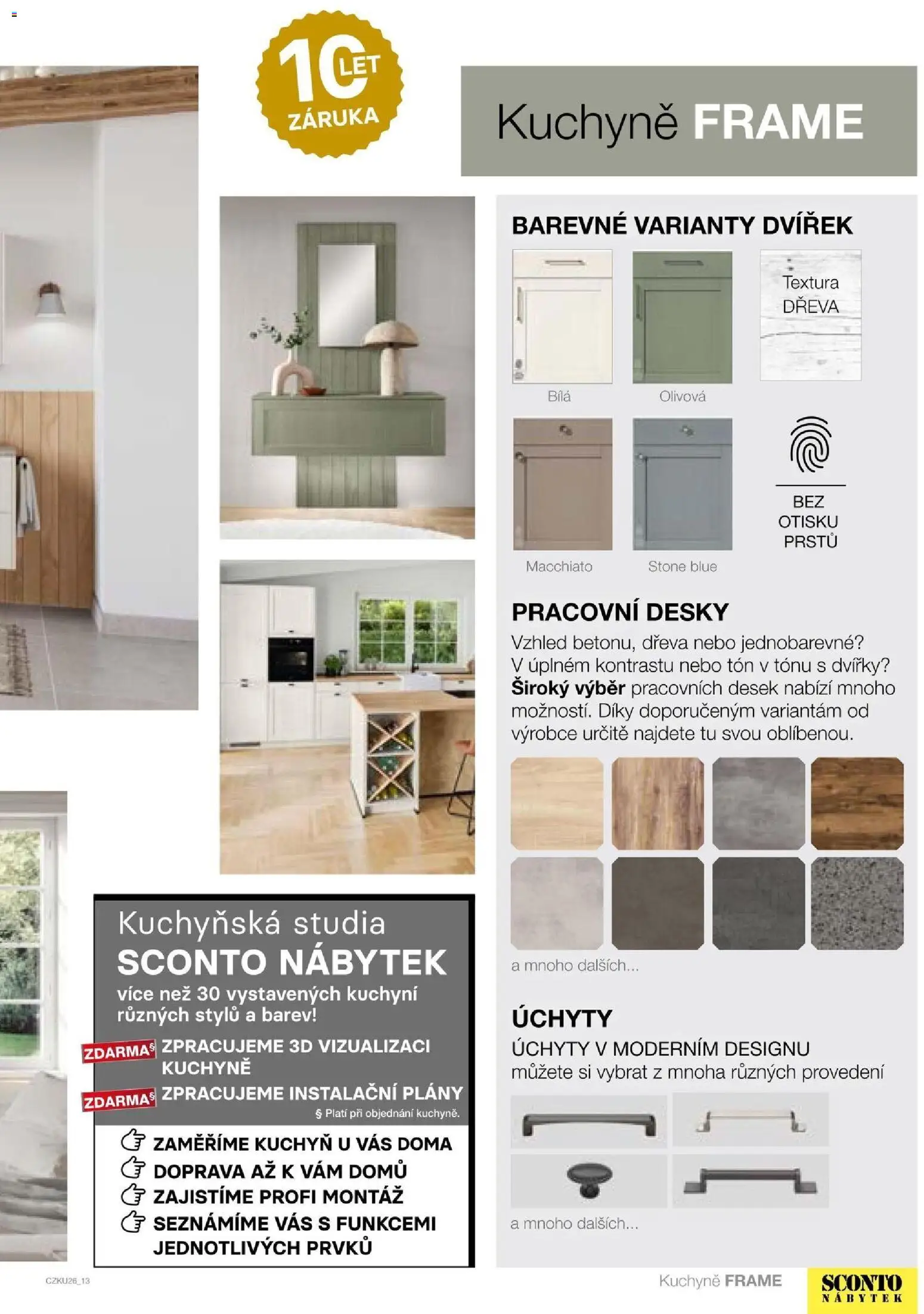 Sconto nábytek katalog - Kuchyně na míru od 06.01.2026 | Strana: 13 | Produkty: Nábytek, Desky, Kuchyně