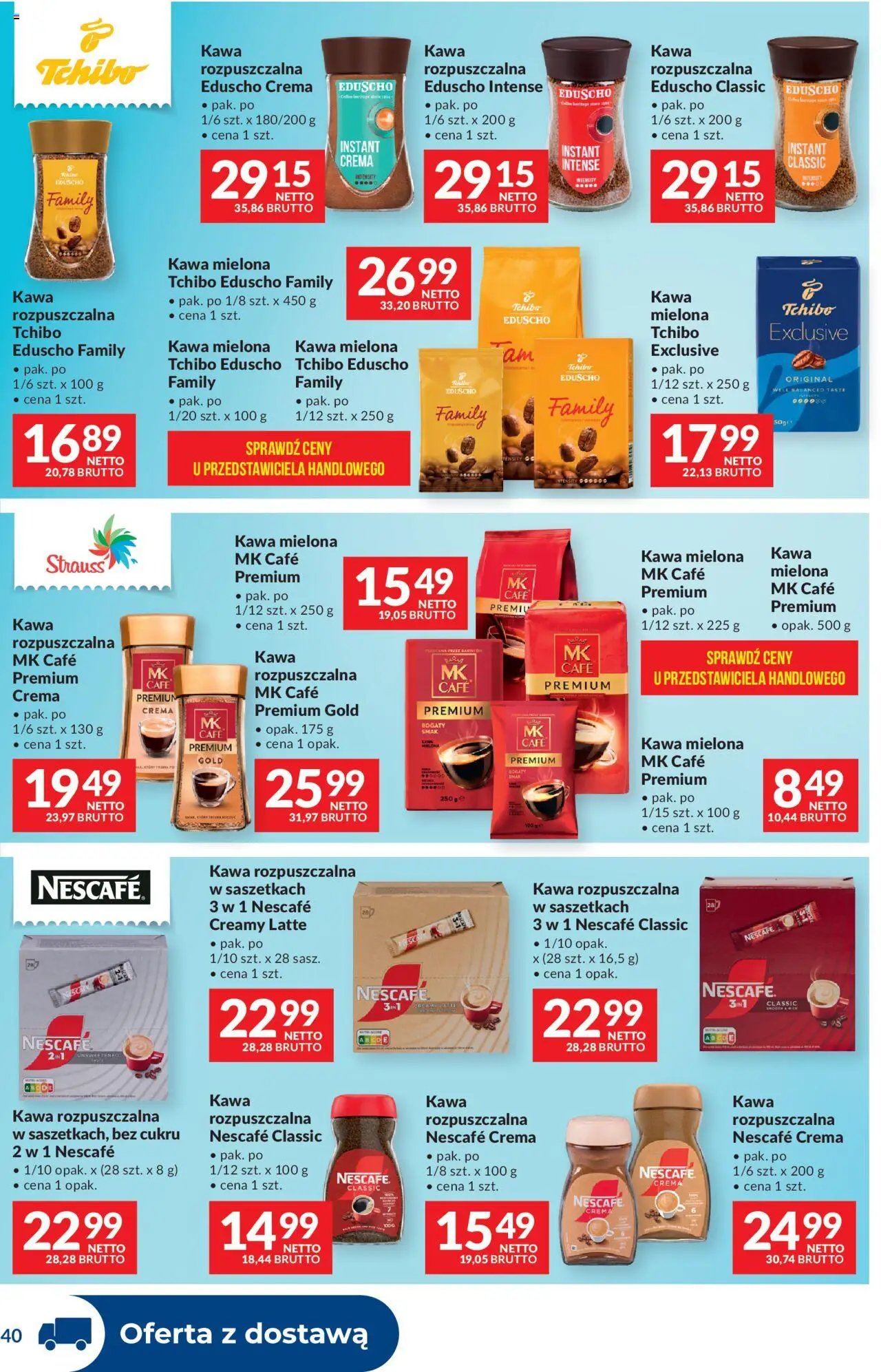 Makro Gazetka - Dystrybucja do sklepów od 19.08.2025 | Strona: 40 | Produkty: Kawa rozpuszczalna, Tchibo exclusive, Tchibo, Kawa