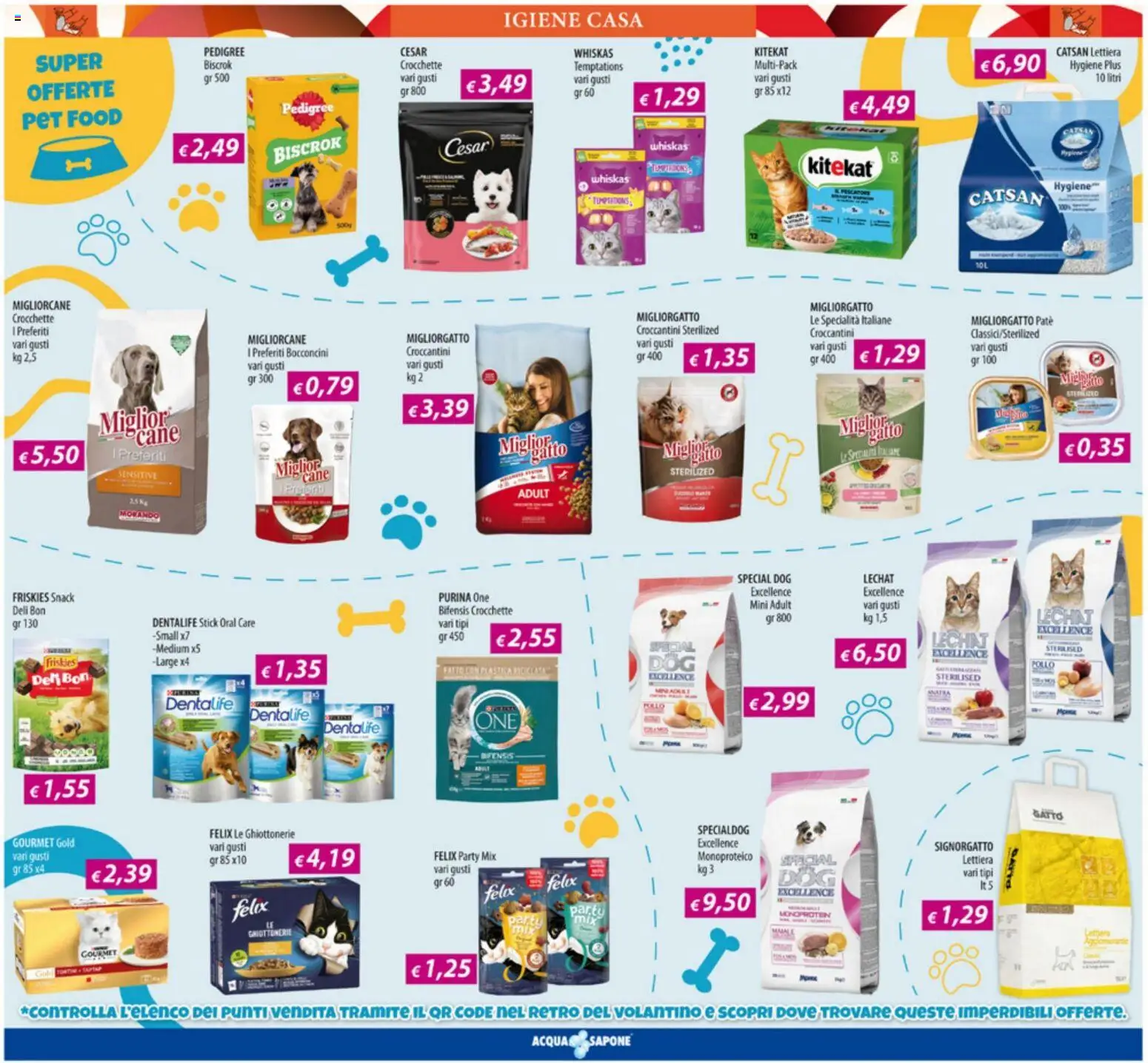 Volantino Acqua e Sapone del 09.03.2026 | Pagina: 17 | Prodotti: Paté, Sapone, Pollo, Crocchette