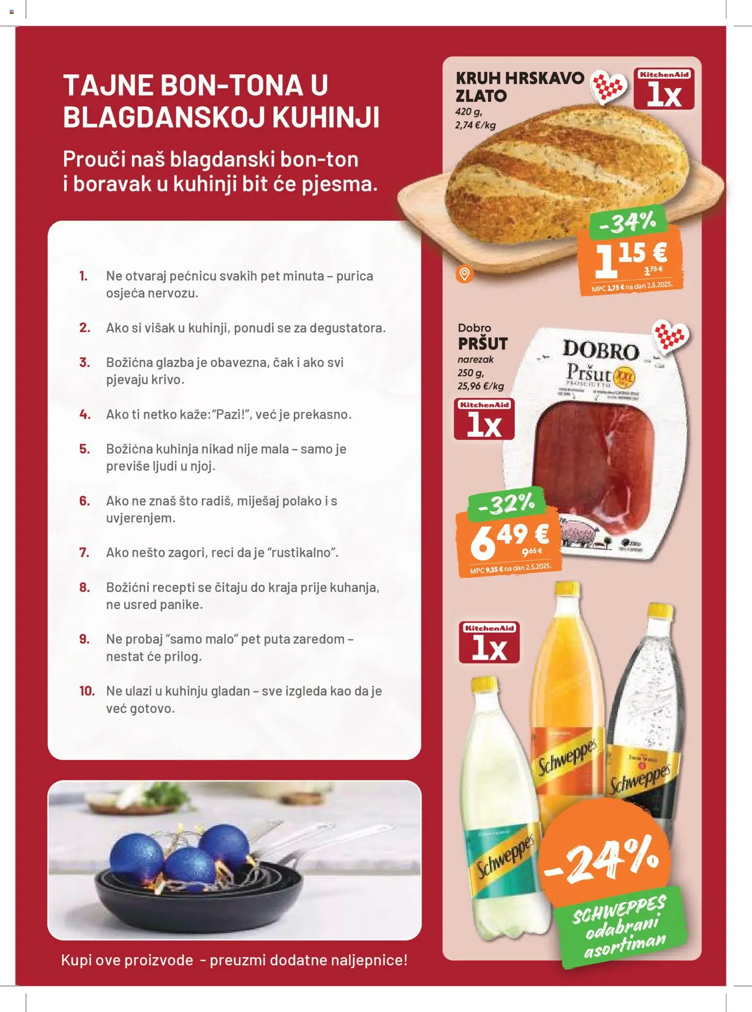 Studenac katalog | vrijedi od 26.12.2025 | Stranica: 5 | Proizvodi: Kruh, Pršut, Narezak, Kuhinja