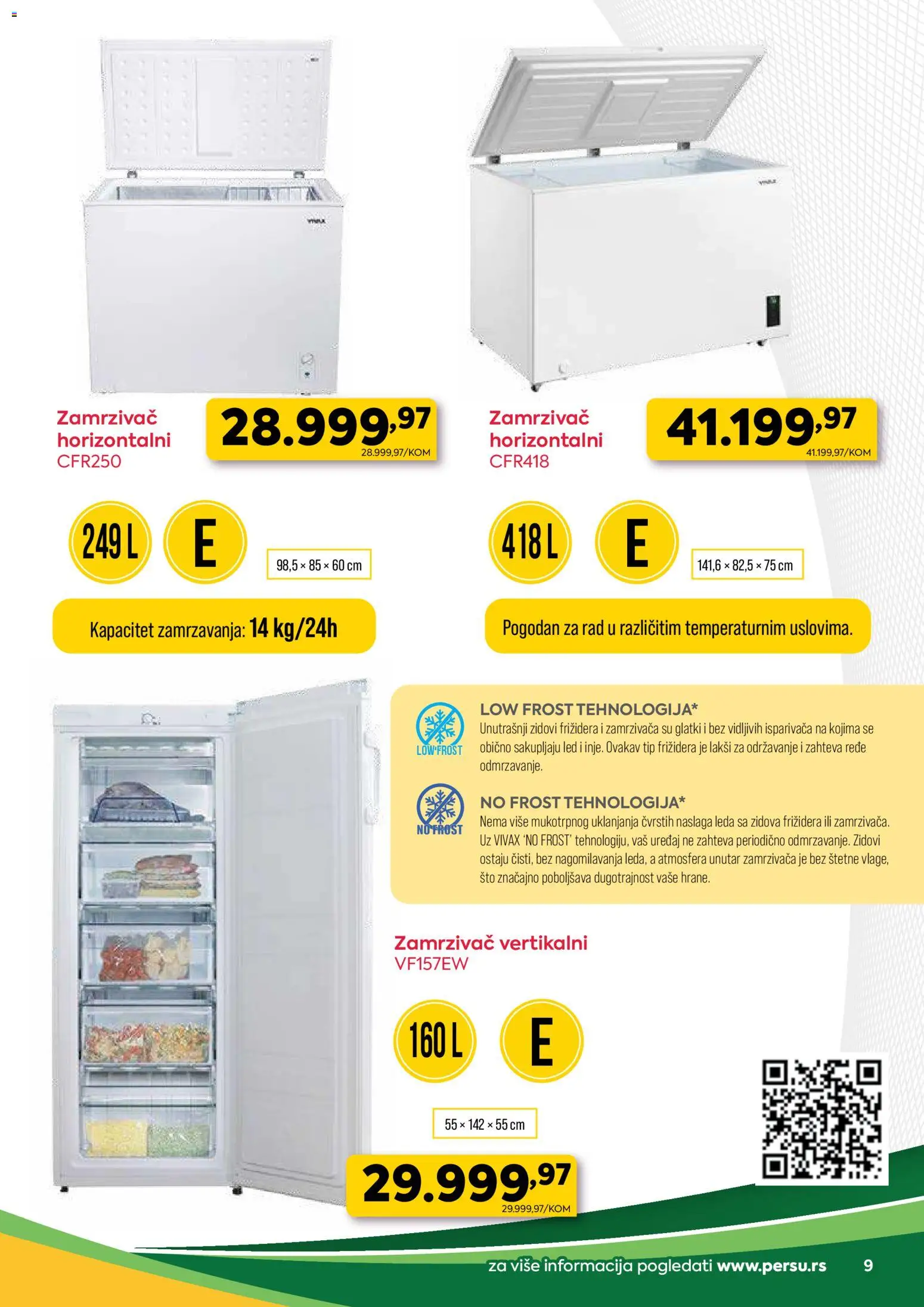 PerSu katalog - važi od 12.12.2025 | Strana: 9 | Proizvode: Sto, Zamrzivač