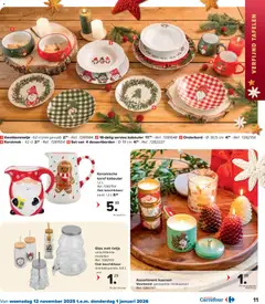 Carrefour - Folder - Voorbeeld van een folder van Carrefour, geldig van 12.11.2025 | Pagina: 11 | Producten: Kaarsen, Servies