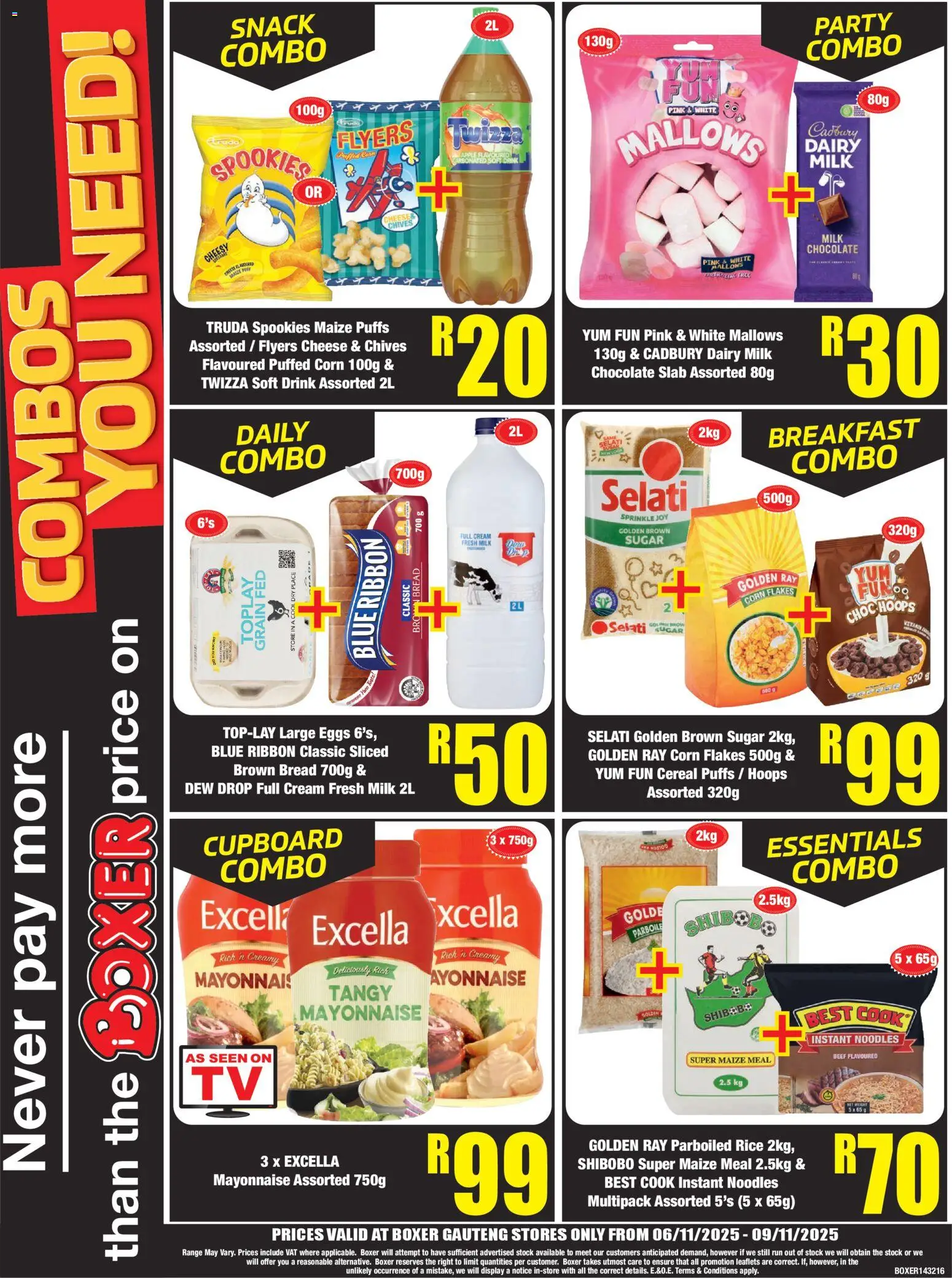 New Boxer catalogue – valid from 06.11.2025 | Page: 4 | Products: Corn, Maize meal, Beef, Stock