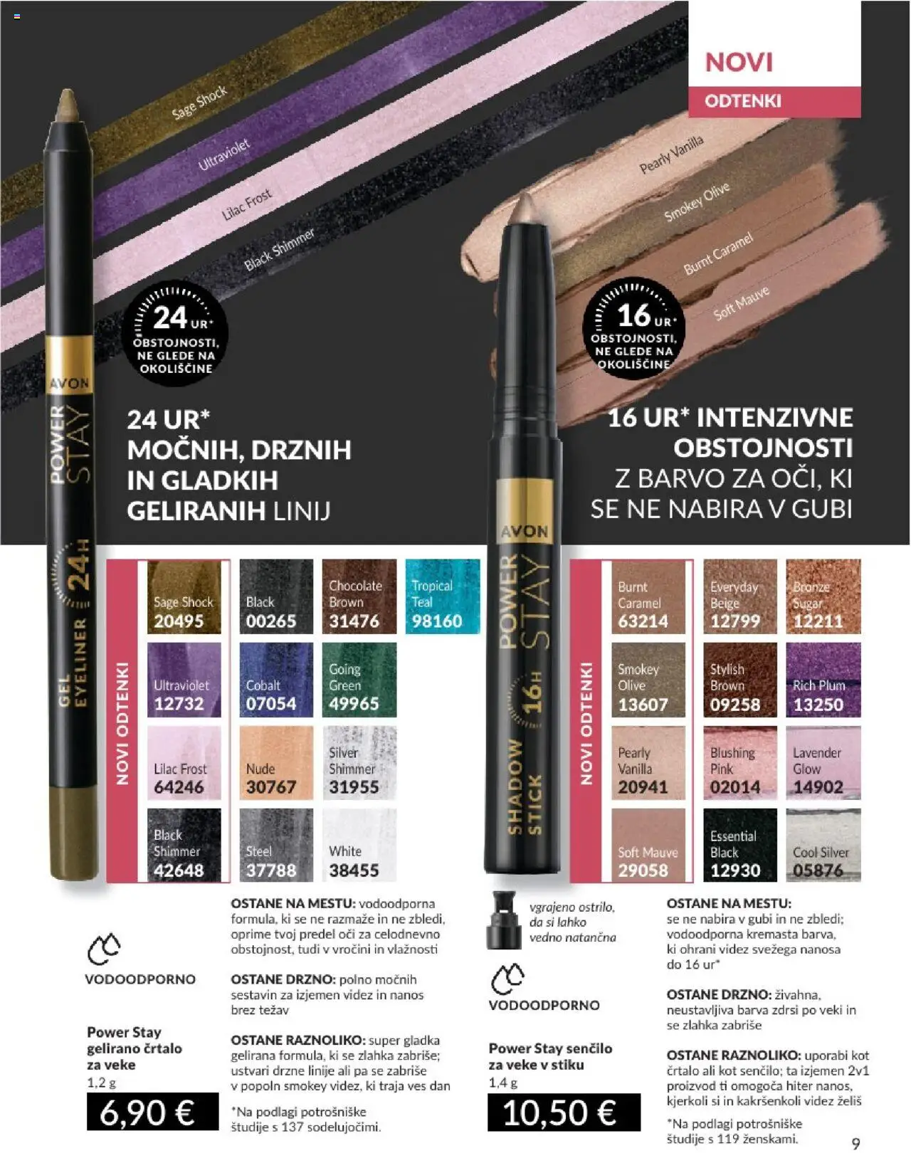 Avon katalog │ velja od 31.07.2025 | Stran: 9 | Izdelki: Olive, Senčilo, Barva