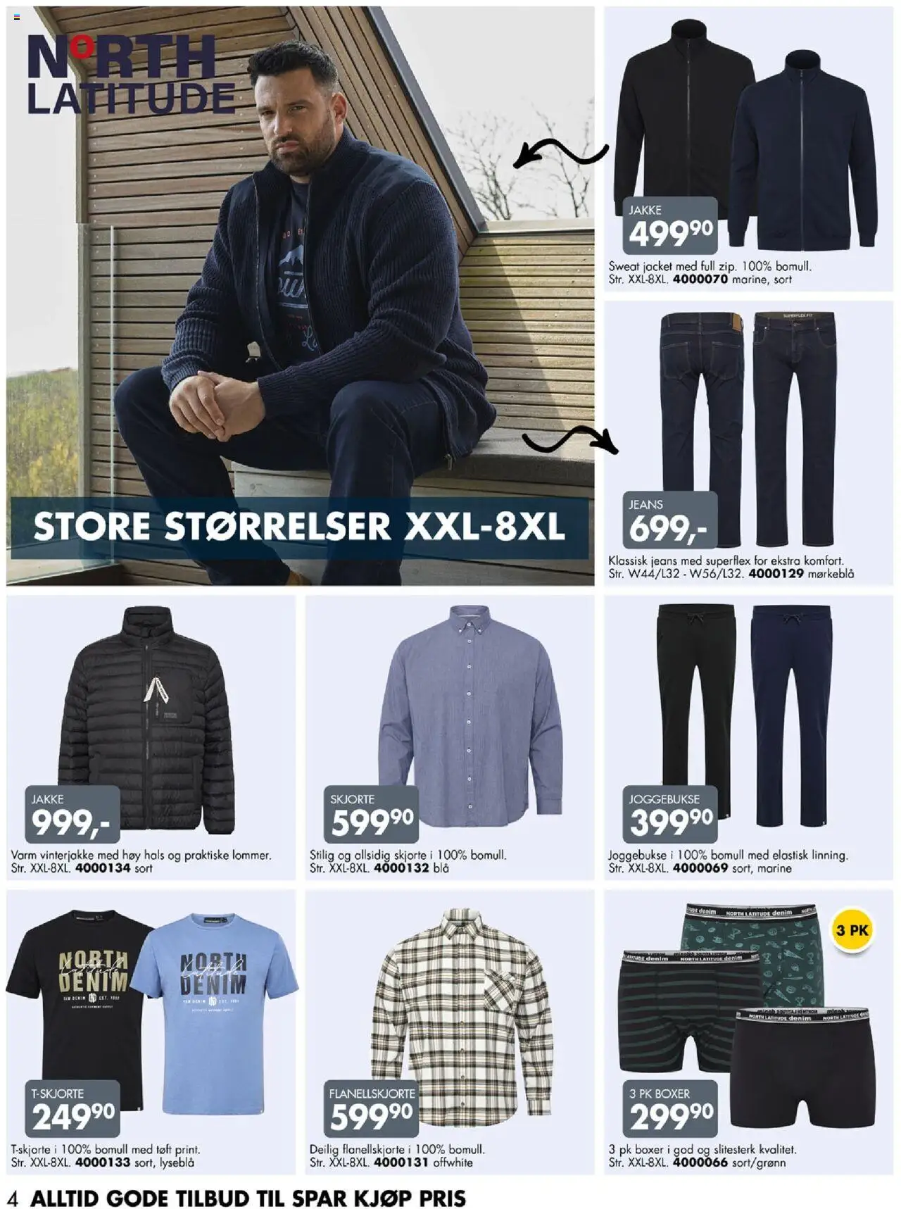 {H1} | Side: 4 | Produkter: Skjorte, Jakke, Flanellskjorte, Jeans