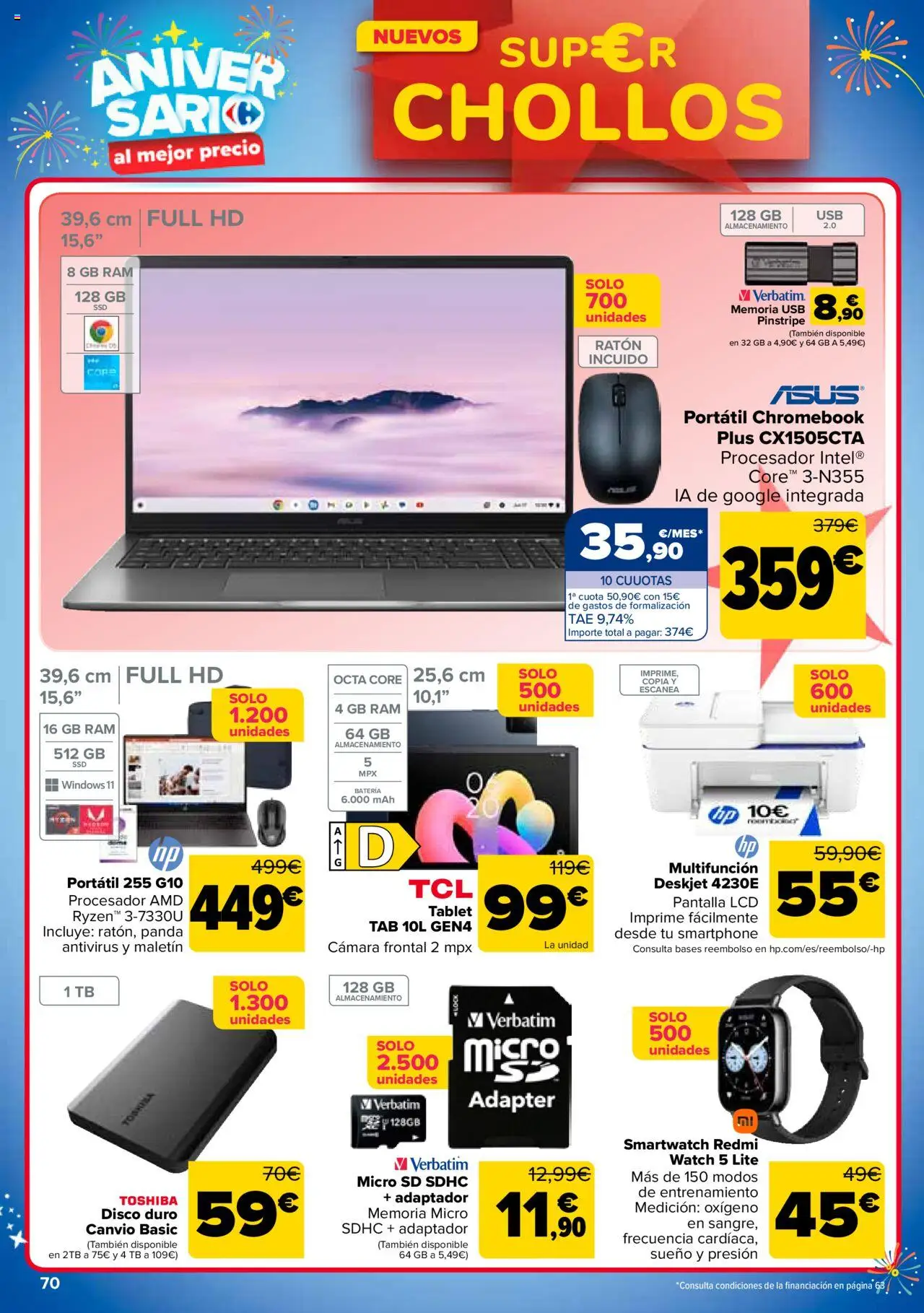 Carrefour folleto │ válido desde el 14.10.2025 | Página: 76 | Productos: Smartphone, Disco, Adaptador, Batería
