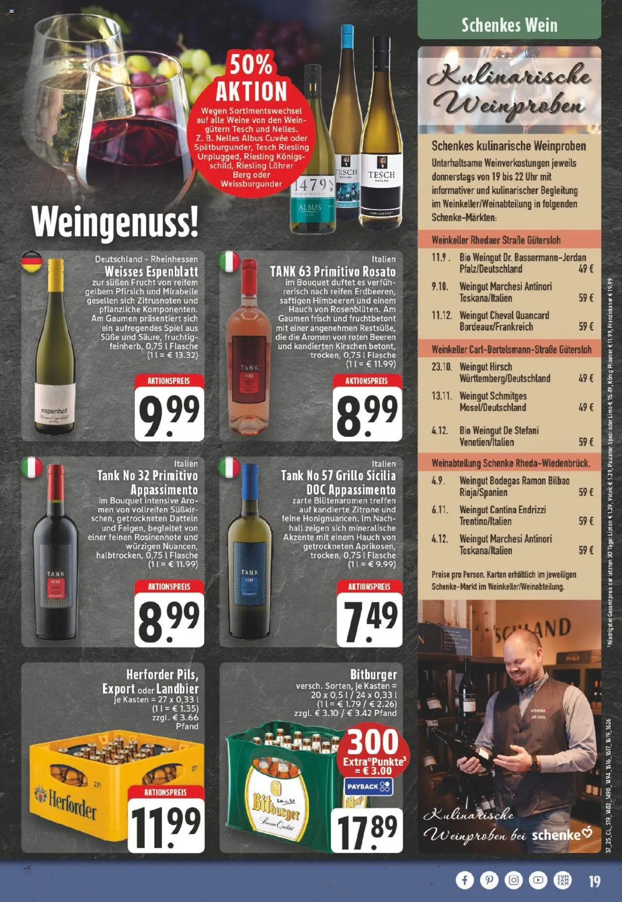 Edeka prospekt Gütersloh	 – gültig ab 07.09.2025 | Seite: 19 | Produkte: Konig pilsener, Paulaner spezi, Zitrone, Pfirsich