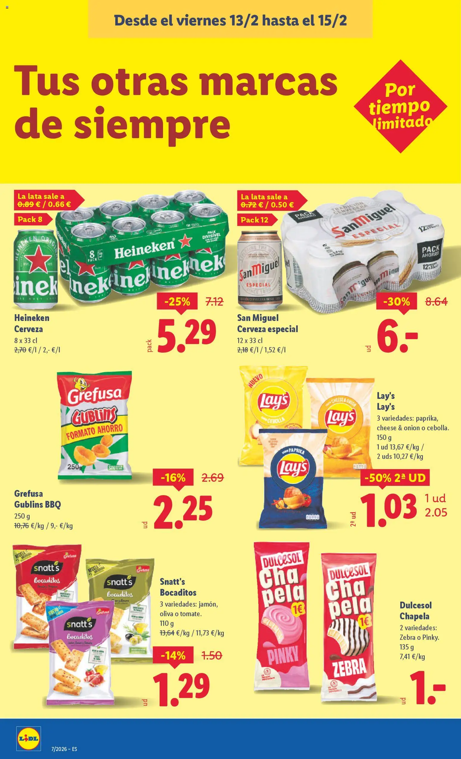 Lidl folleto │ válido desde el 09.02.2026 | Página: 36 | Productos: Cerveza, Παγωμένο τσάι, Σπανάκι