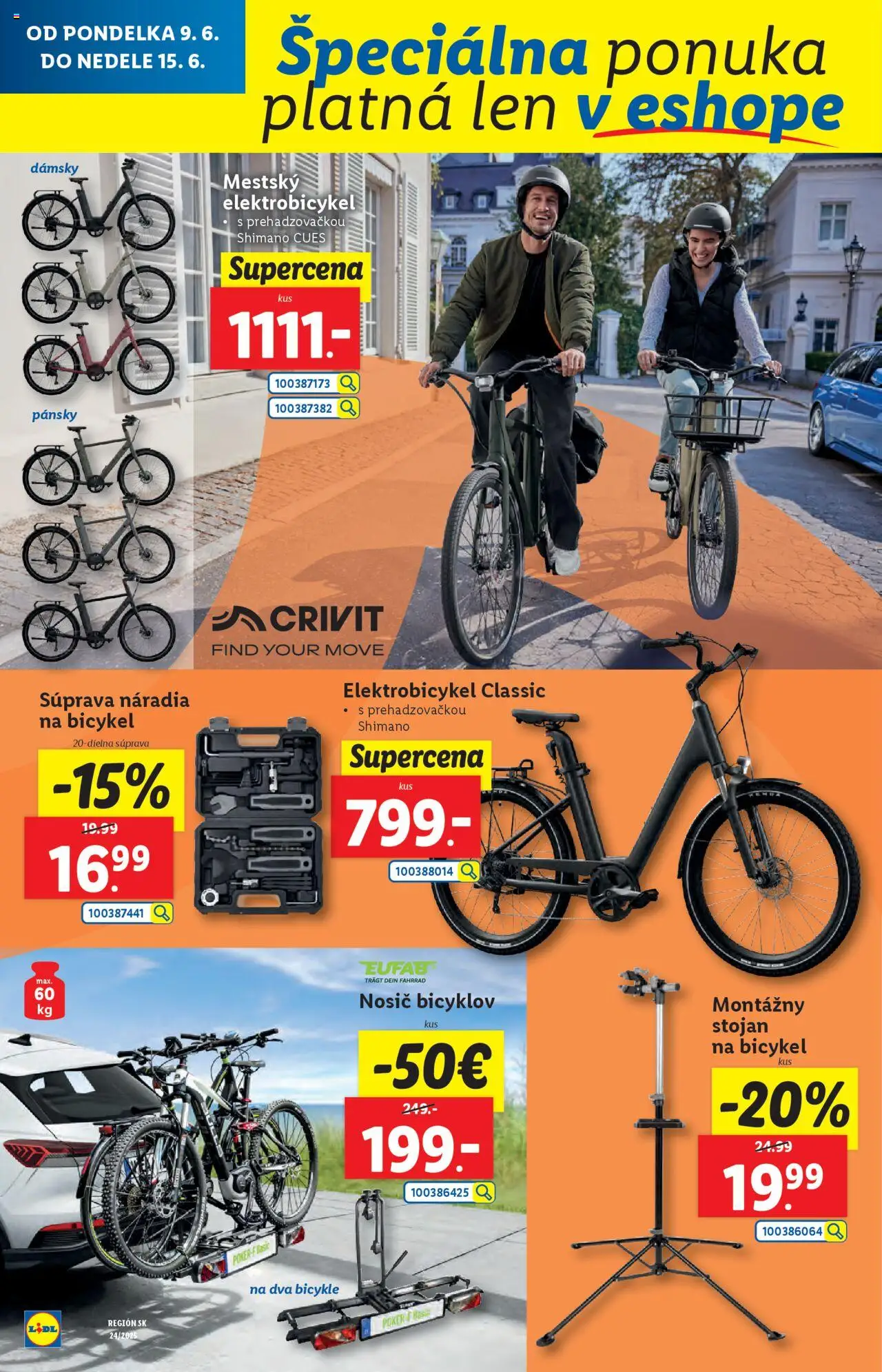 Lidl leták │ platný od 09.06.2025 | Strana: 62 | Produkty: Elektrobicykel