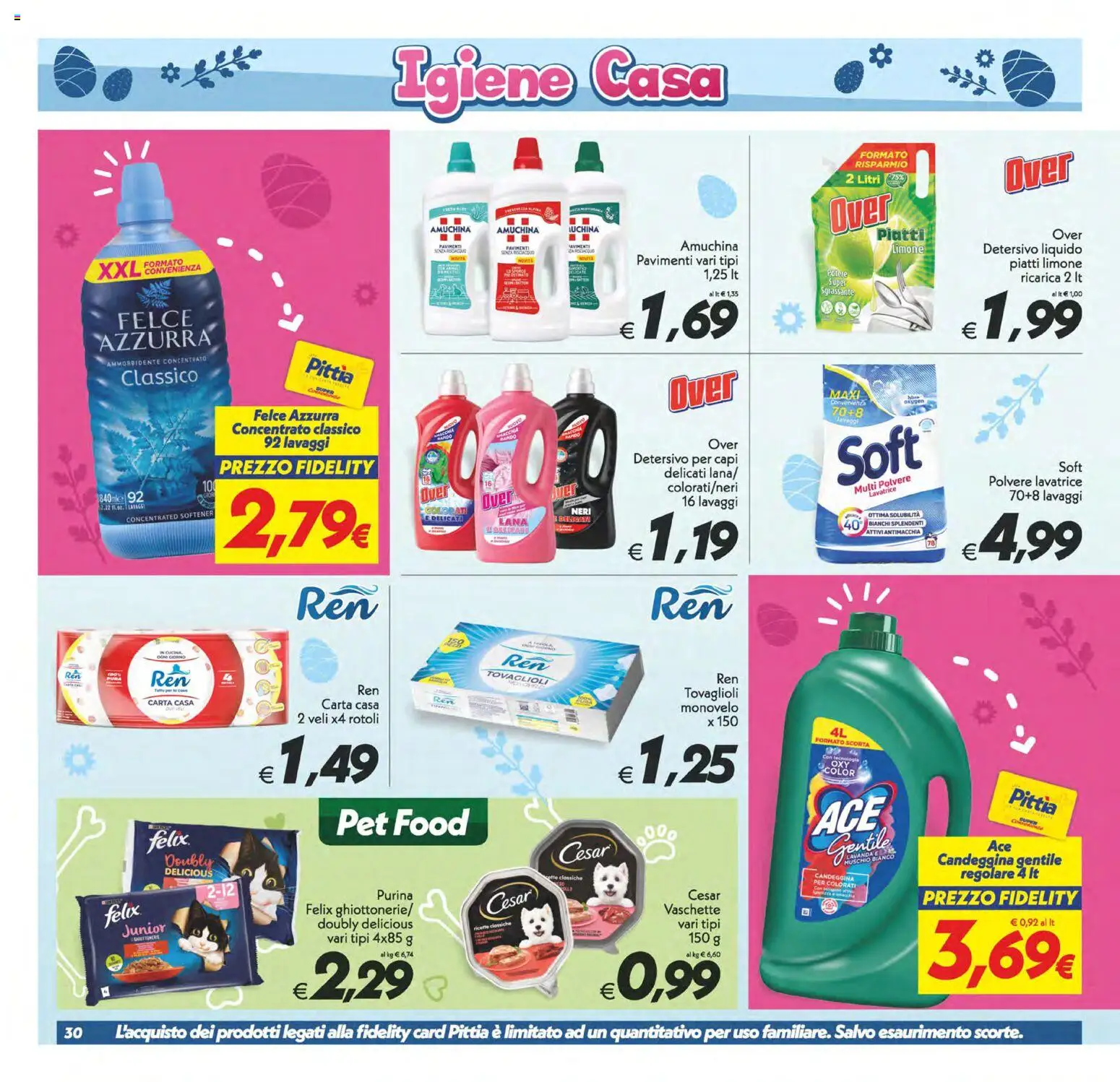 Volantino SuperConveniente del 27.03.2026 | Pagina: 30 | Prodotti: Ammorbidente, Candeggina, Lavatrice, Vaschette