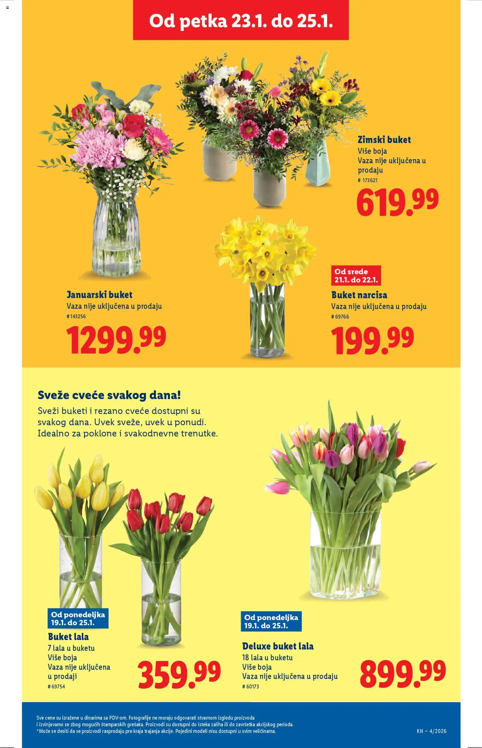 Lidl katalog - važi od 22.01.2026 | Strana: 47 | Proizvode: Vaza, Cvece