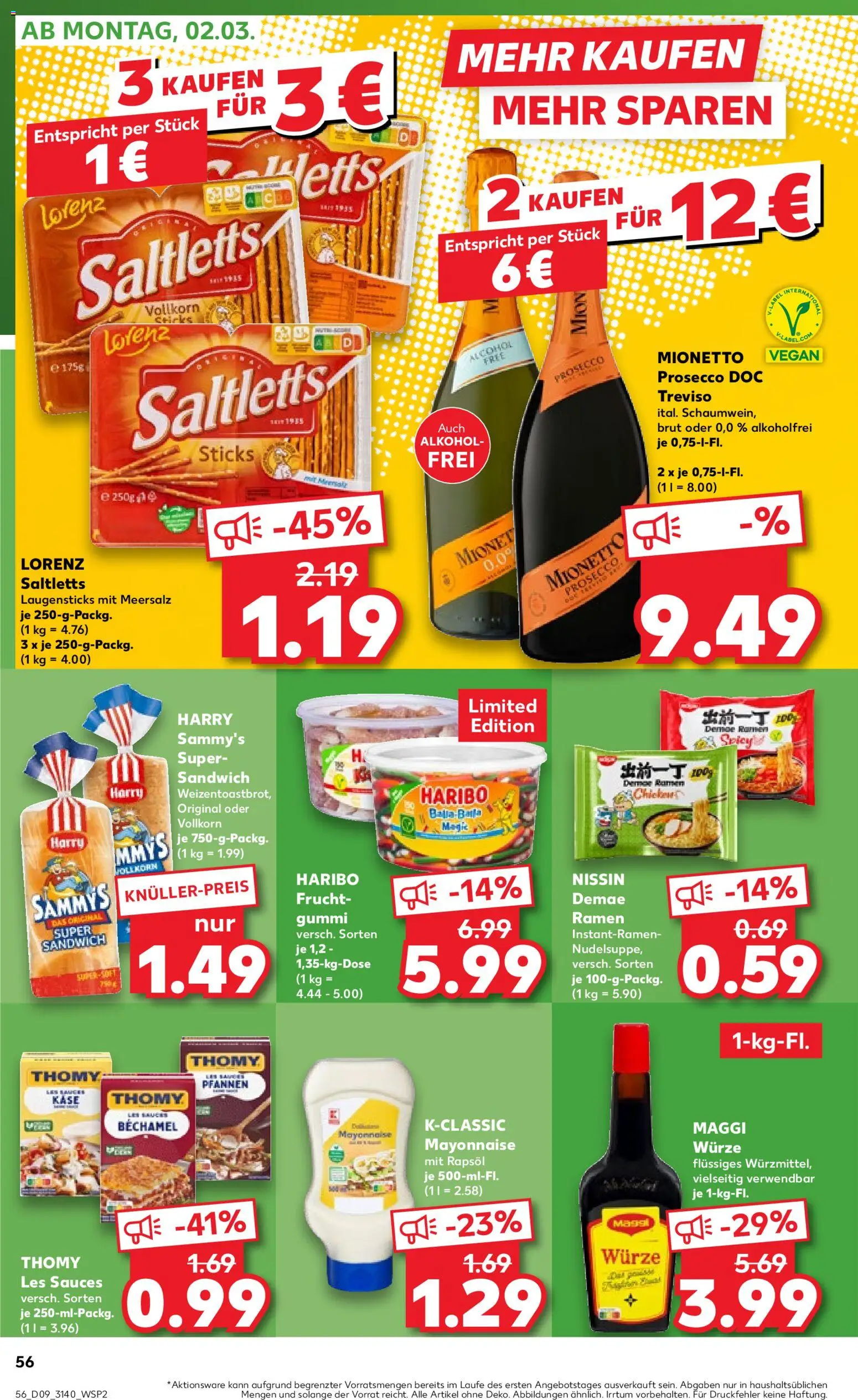 Kaufland prospekt Leipzig	 – gültig ab 26.02.2026 | Seite: 56 | Produkte: Maggi, Käse, Rapsöl, Mayonnaise