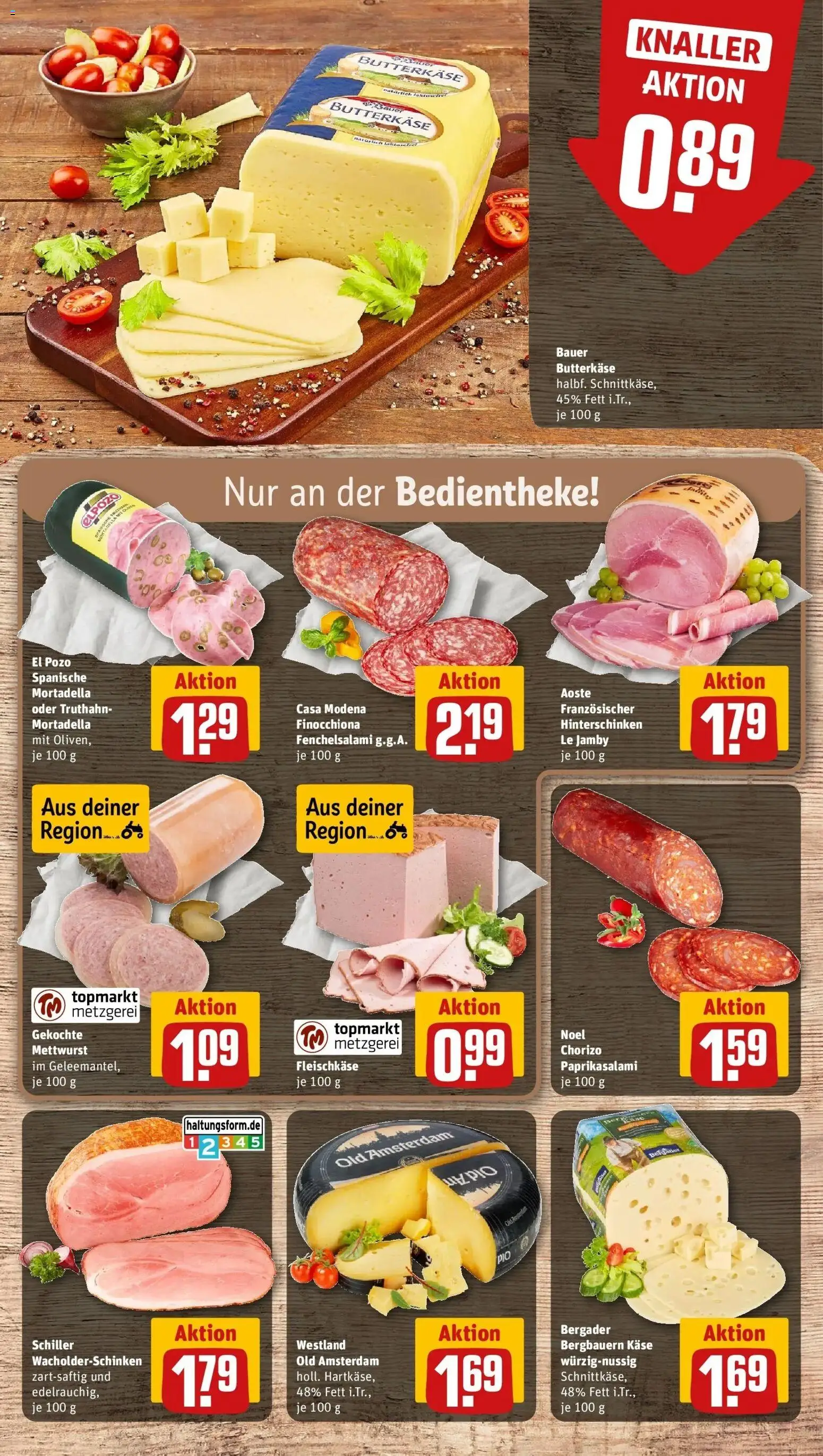 Rewe Prospekt Arzfeld	 – gültig ab 01.03.2026 | Seite: 9 | Produkte: Käse, Salami