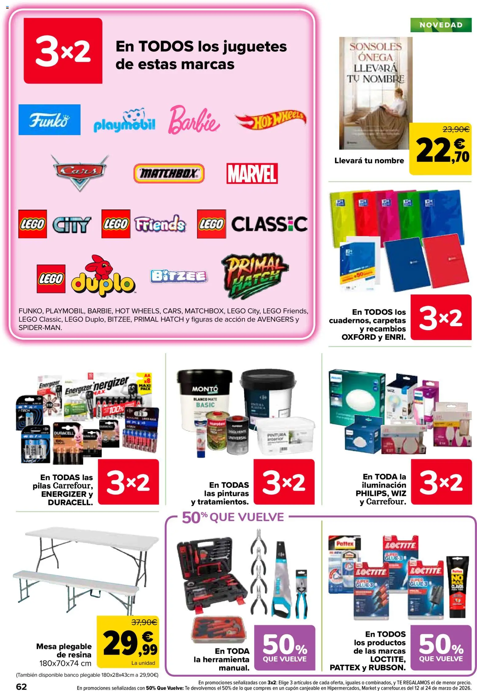 Carrefour folleto │ válido desde el 25.02.2026 | Página: 66 | Productos: Té, Juguetes, Galette de chaise, Mesa