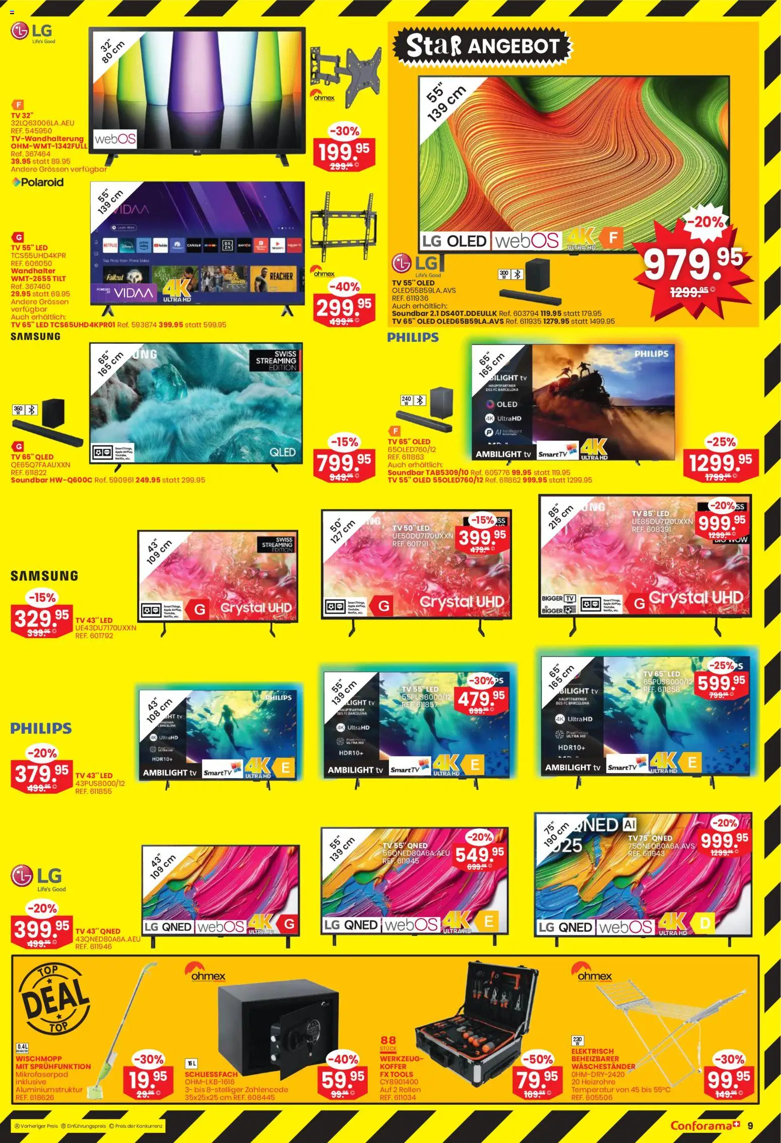 Conforama Aktionen – gültig ab 29.10.2025 | Seite: 9 | Produkte: Soundbar, Koffer, Samsung, LG