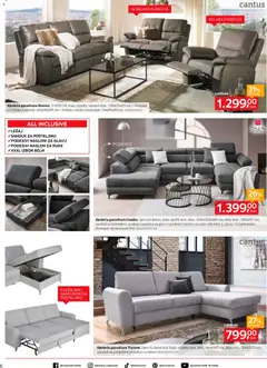 Dome, slatki dome...Lesnina - Pregled kataloga iz trgovine Lesnina, vrijedi od 01.12.2025 | Stranica: 6 | Proizvodi: Trosjed, Fotelja, Dvosjed