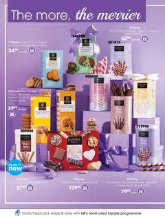 Clicks specials catalogue – valid from 28.10.2025 | Page: 142 | Products: Biscuits, Chocolate, Water, Caramel