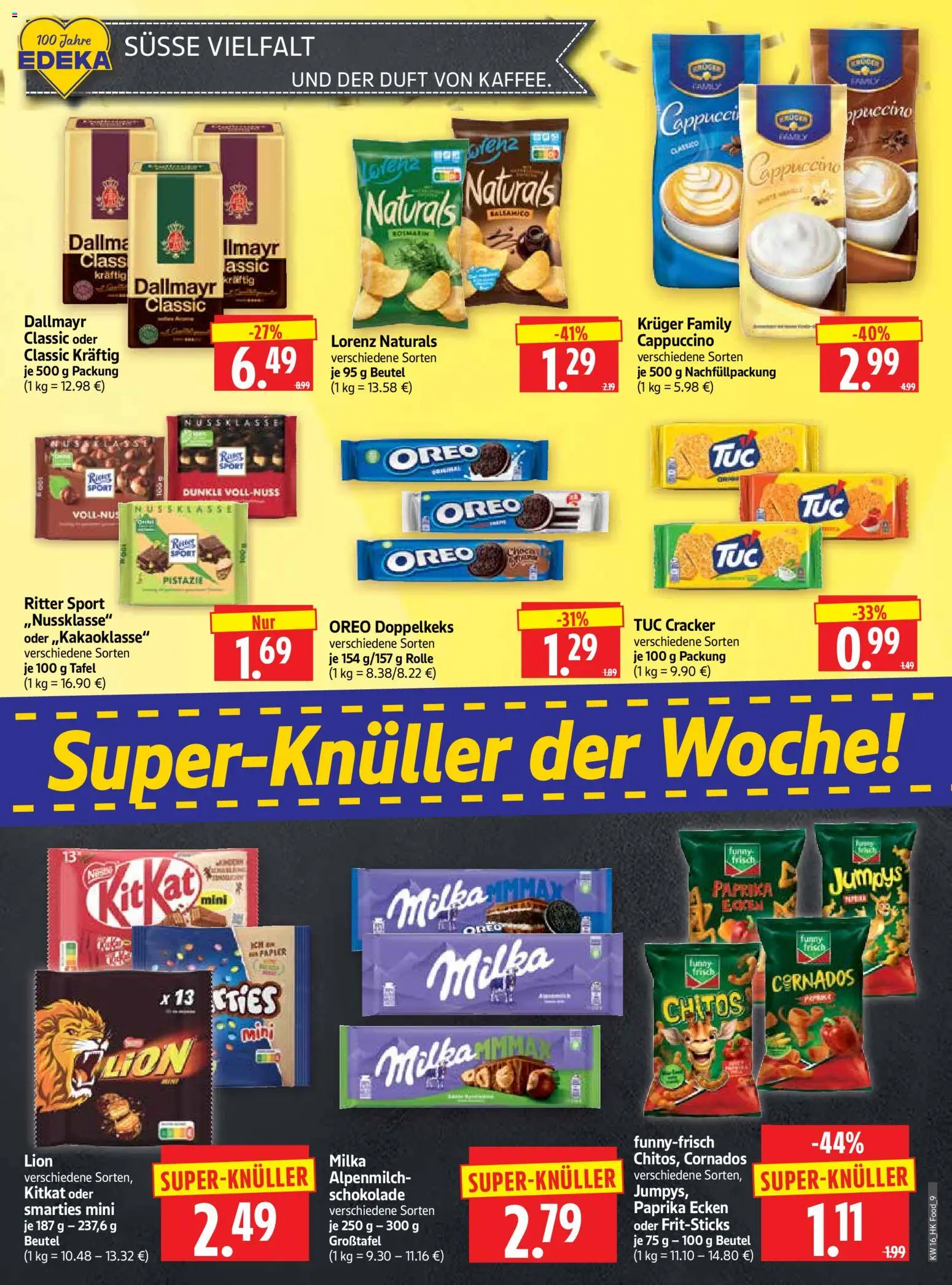 HERKULES Prospekt 	 – gültig ab 13.04.2026 | Seite: 9 | Produkte: Schokolade, Ritter sport, Funny frisch, Duft