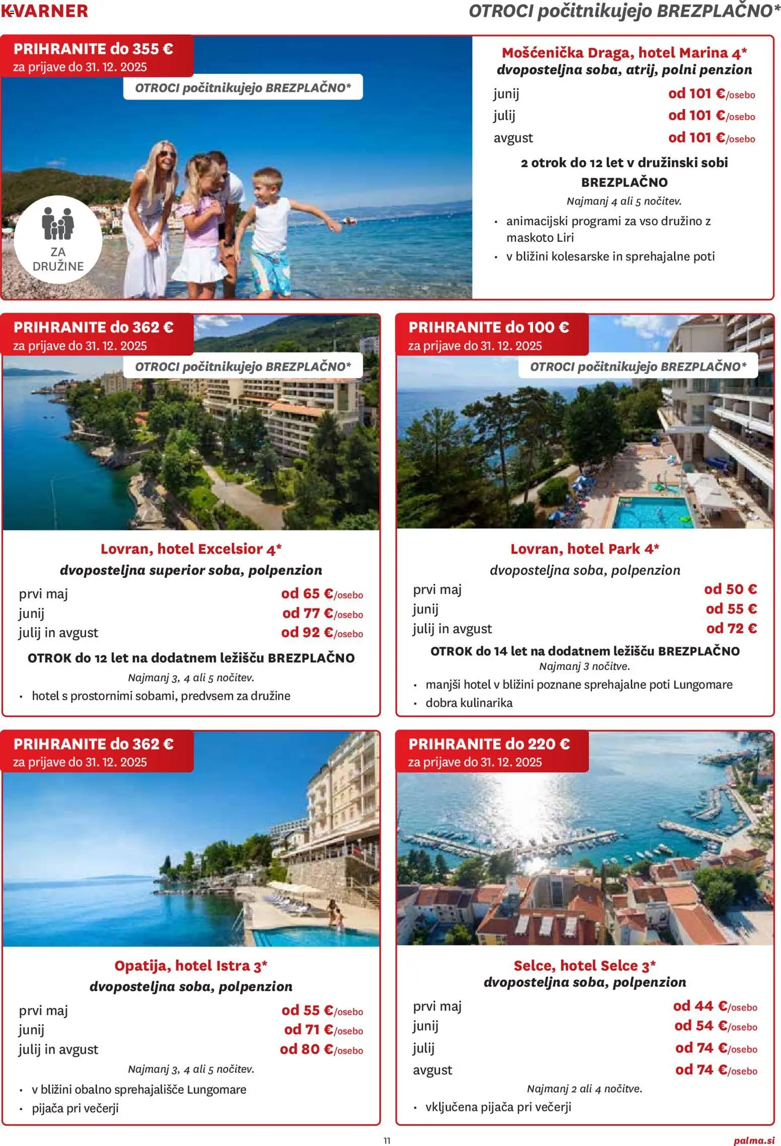 Novi Palma katalog ponudbe – veljaven od 06.11.2025 | Stran: 11